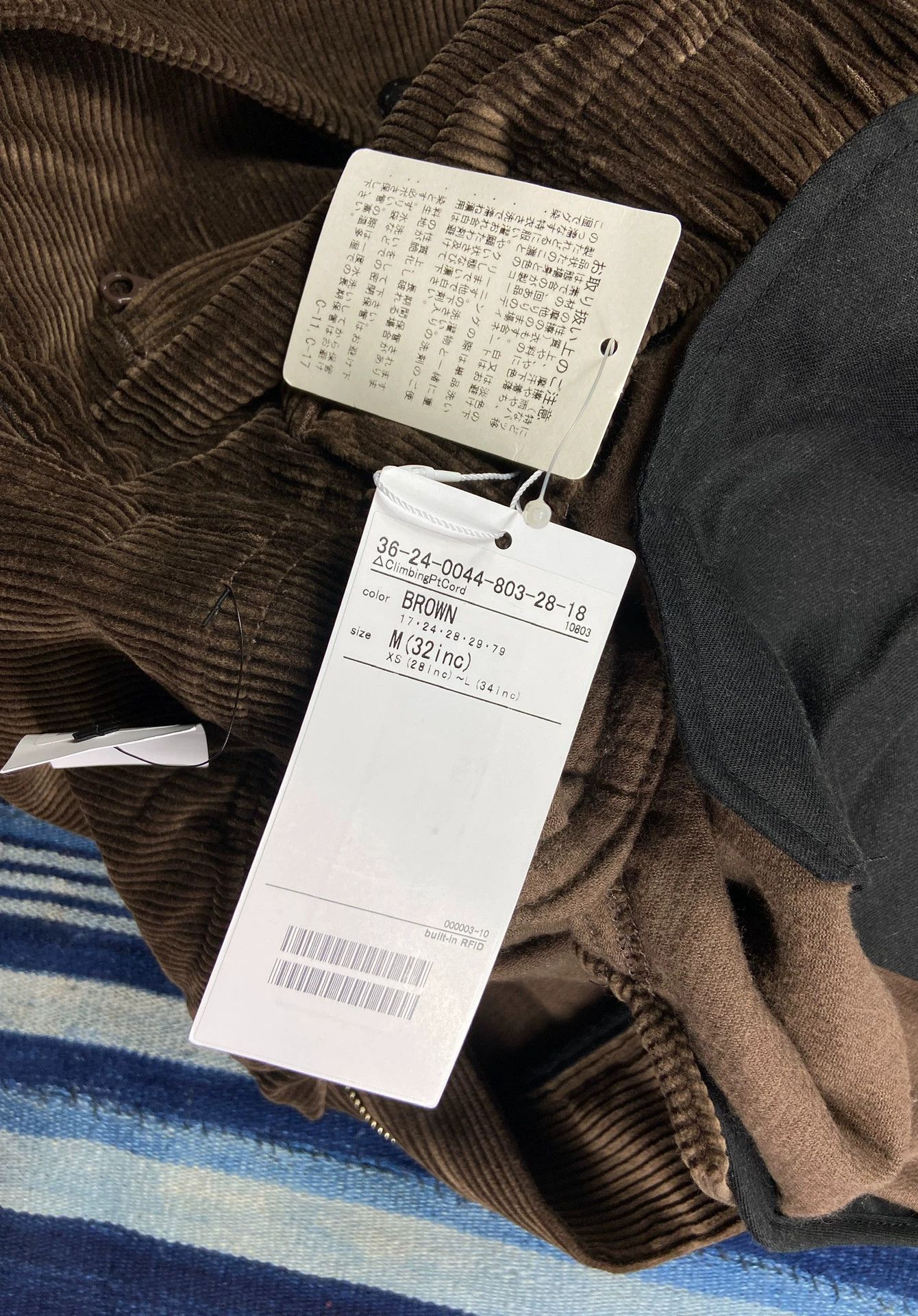 Pilgrim Surf + Supply Pilgrim Salathe Corduroy Tapered Trousers Blue XS,M Brown M Size US 32 / EU 48 - 9 Thumbnail
