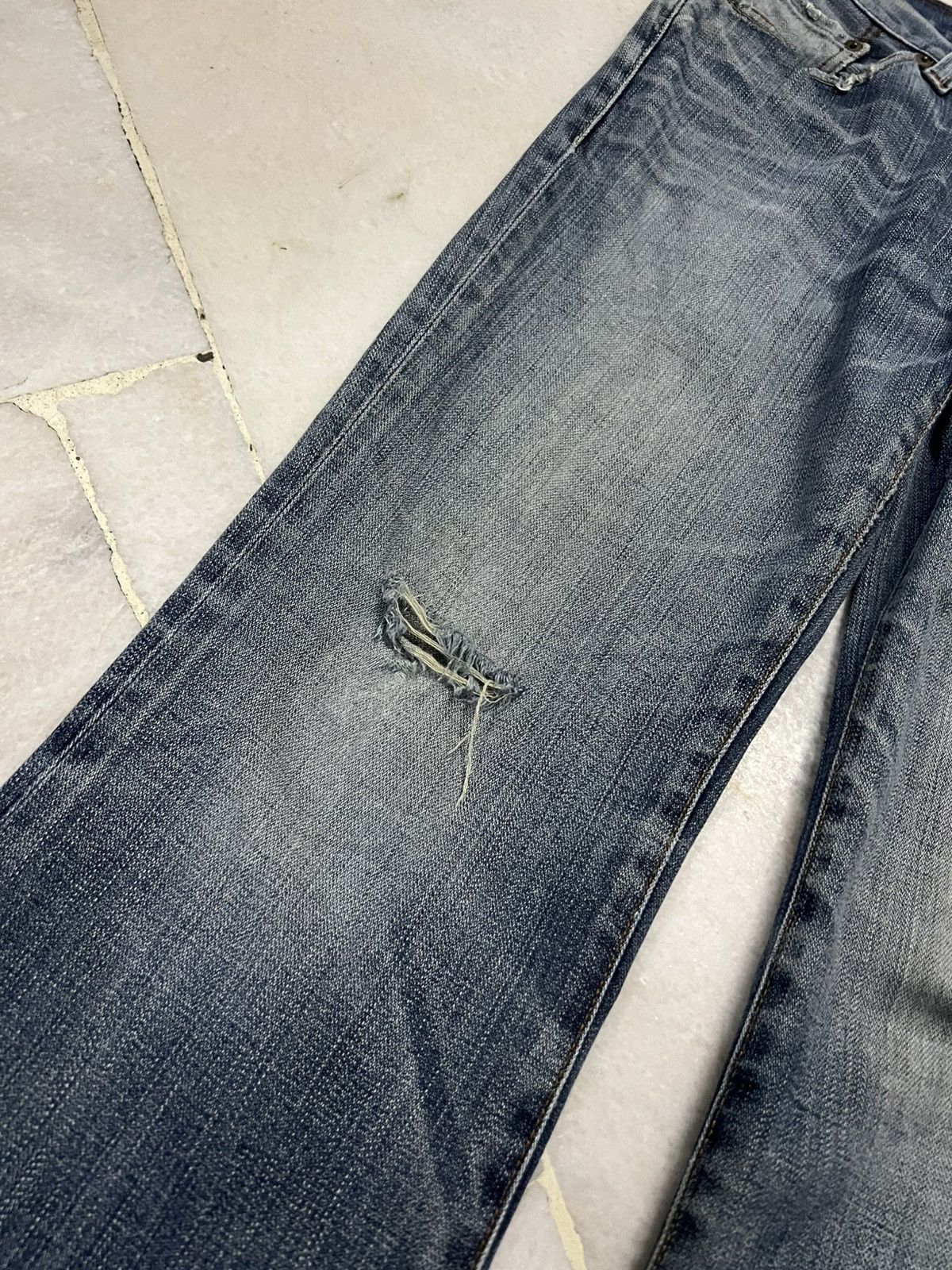 Levi's 💥Flare💥Vintage Levis 517 Stone Wash Distress Jean Size US 31 - 6 Thumbnail