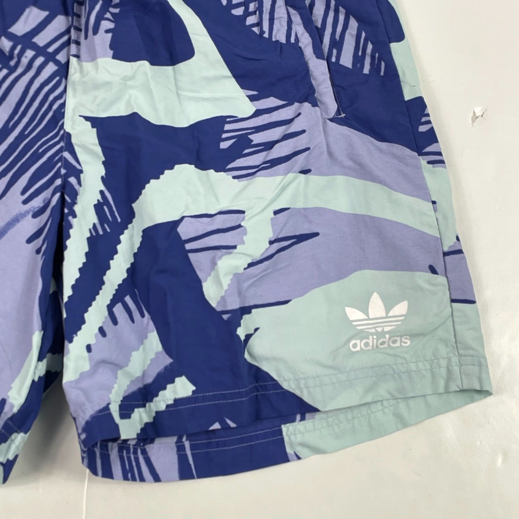 Adidas Adidas Swim Shorts Mens Medium Purple Floral Beach Surfing Trunks AOP Size US 31 - 4 Thumbnail