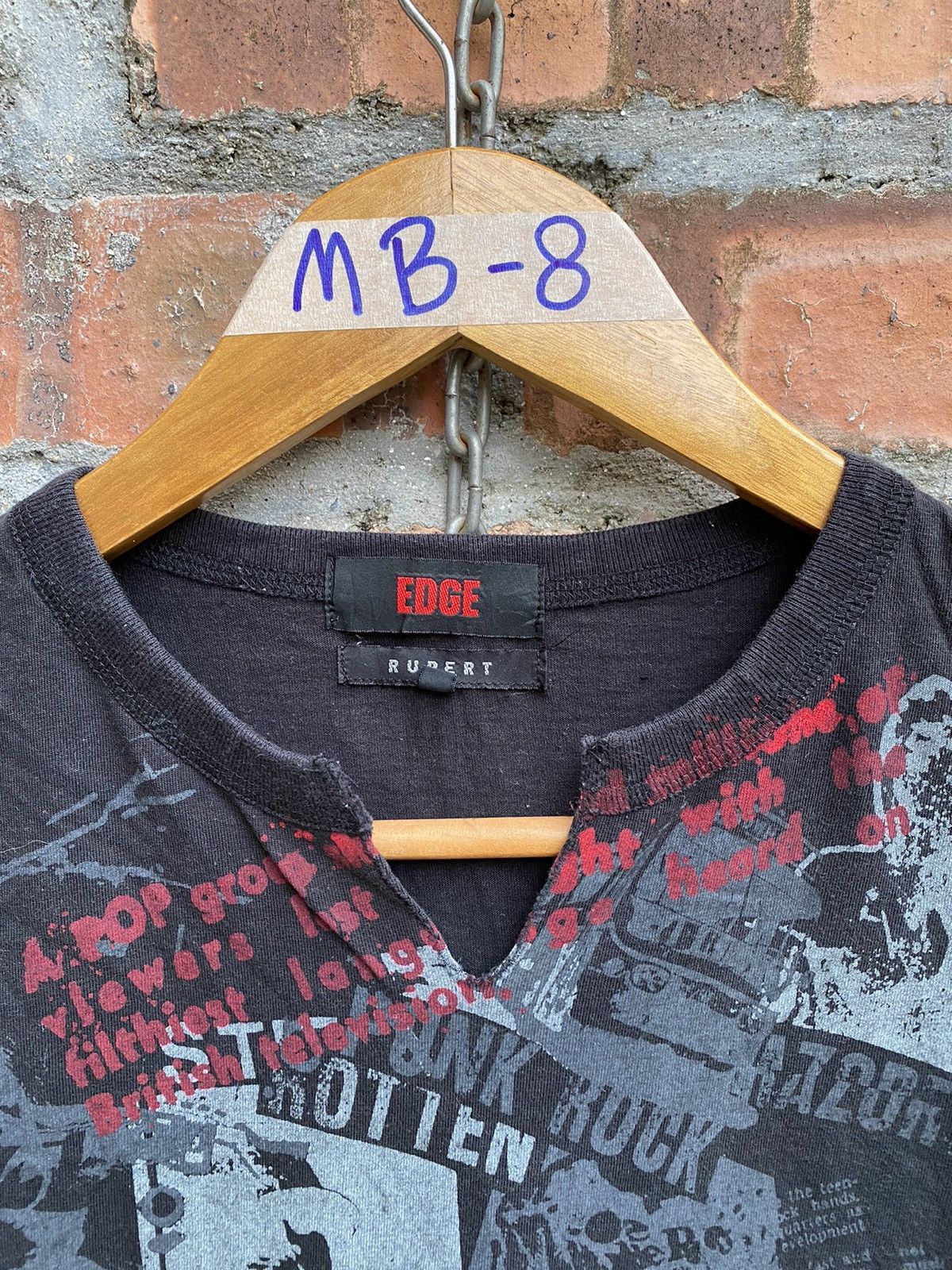 Obelisk 1990s Edge Rupert Rock riot tee Size US M / EU 48-50 / 2 - 12 Thumbnail