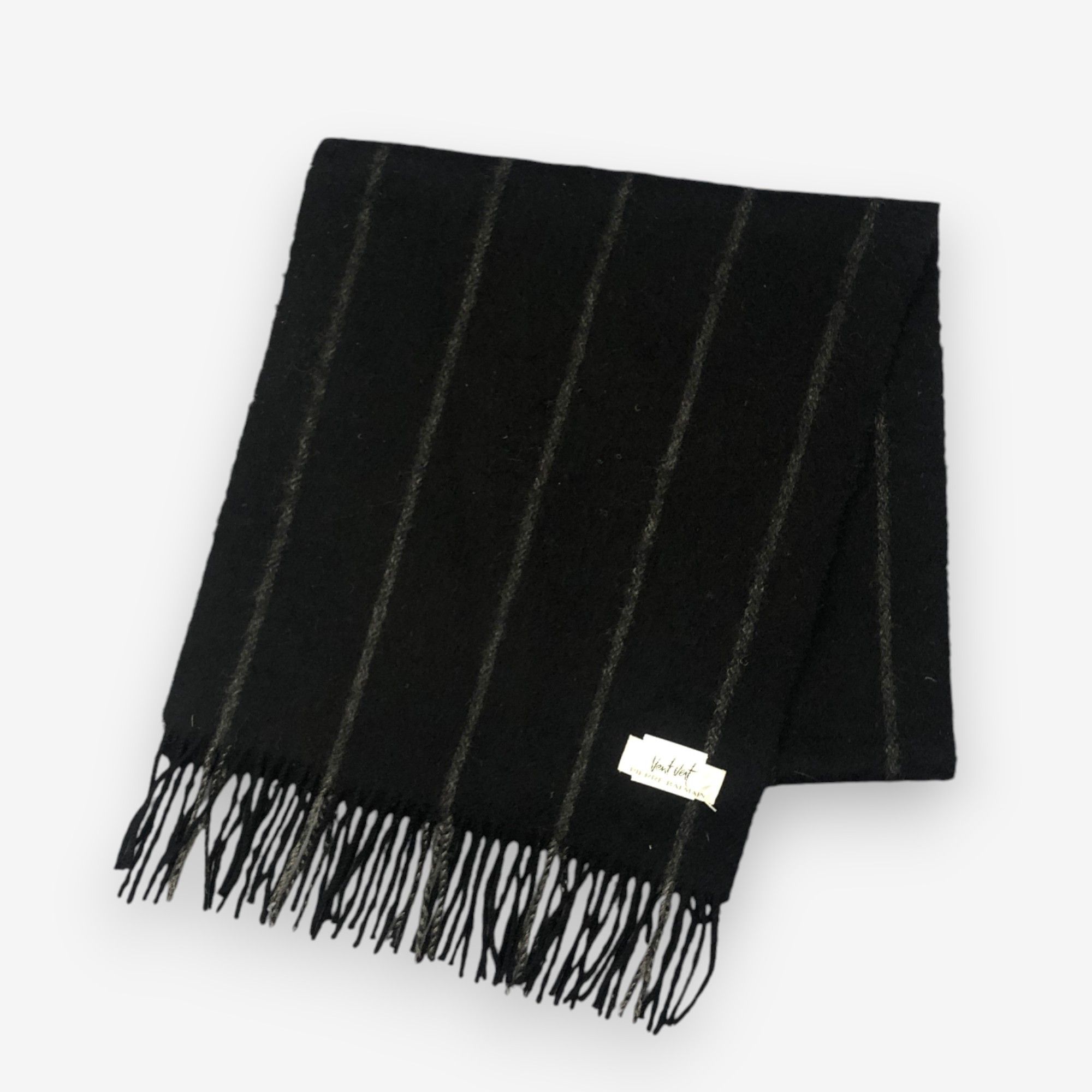 Japanese Brand Vintage Vent Vert Pierre Balmain Scarf Muffler Wool Scarves Size ONE SIZE - 3 Thumbnail