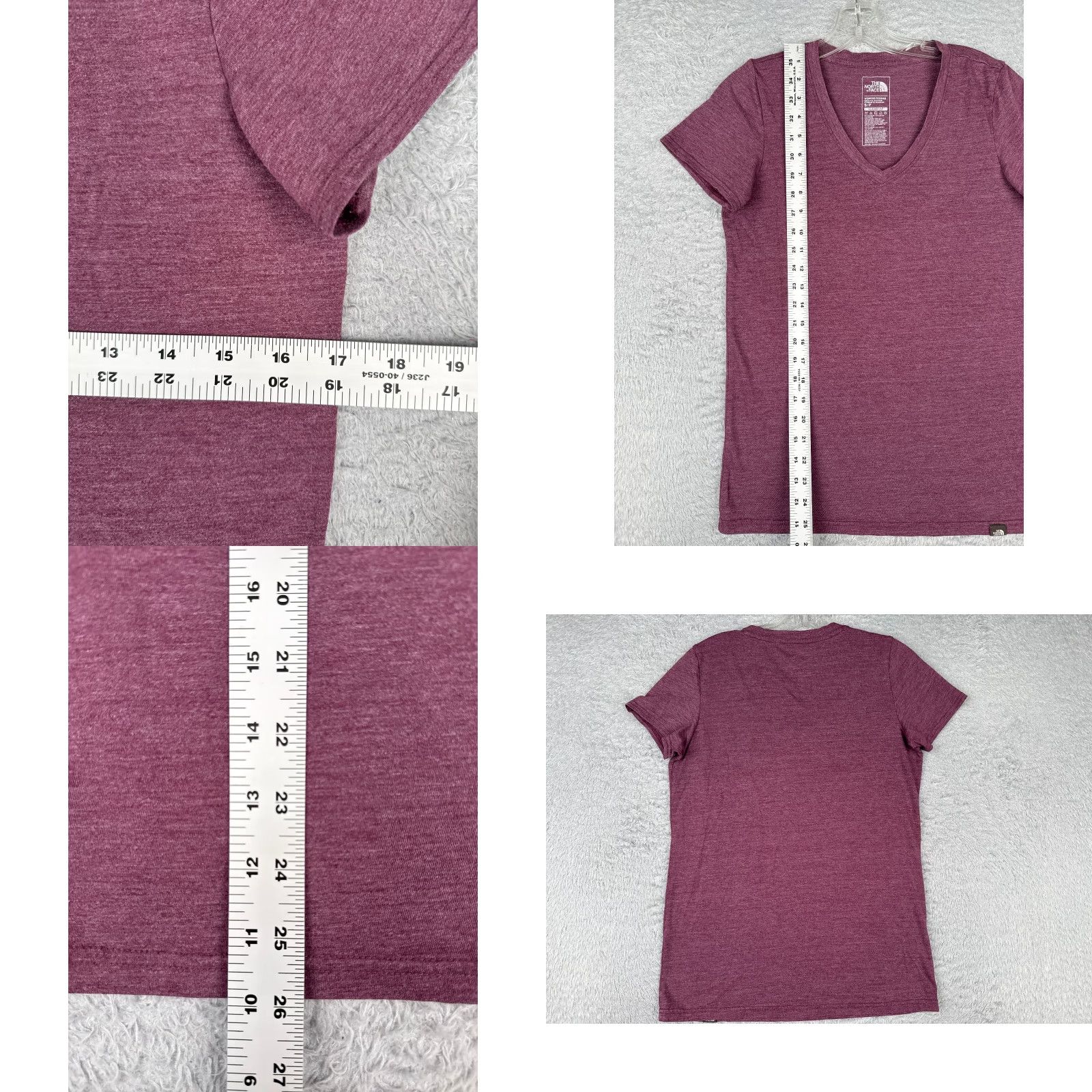 The North Face The North Face Shirt Women Small Purple Short Sleeve V-Neck Polyester Blend Size S / US 4 / IT 40 - 8 Thumbnail