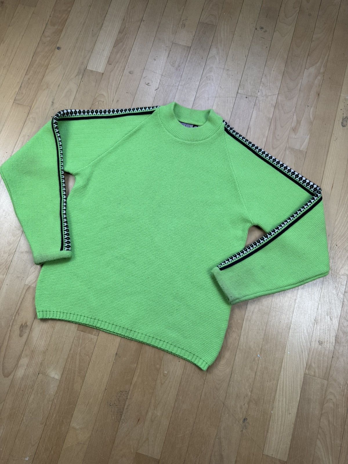 Vintage Vintage Crewneck 1990s Grand Slam Olive Knit Sweater Usa 90S Size US M / EU 48-50 / 2 - 2 Thumbnail