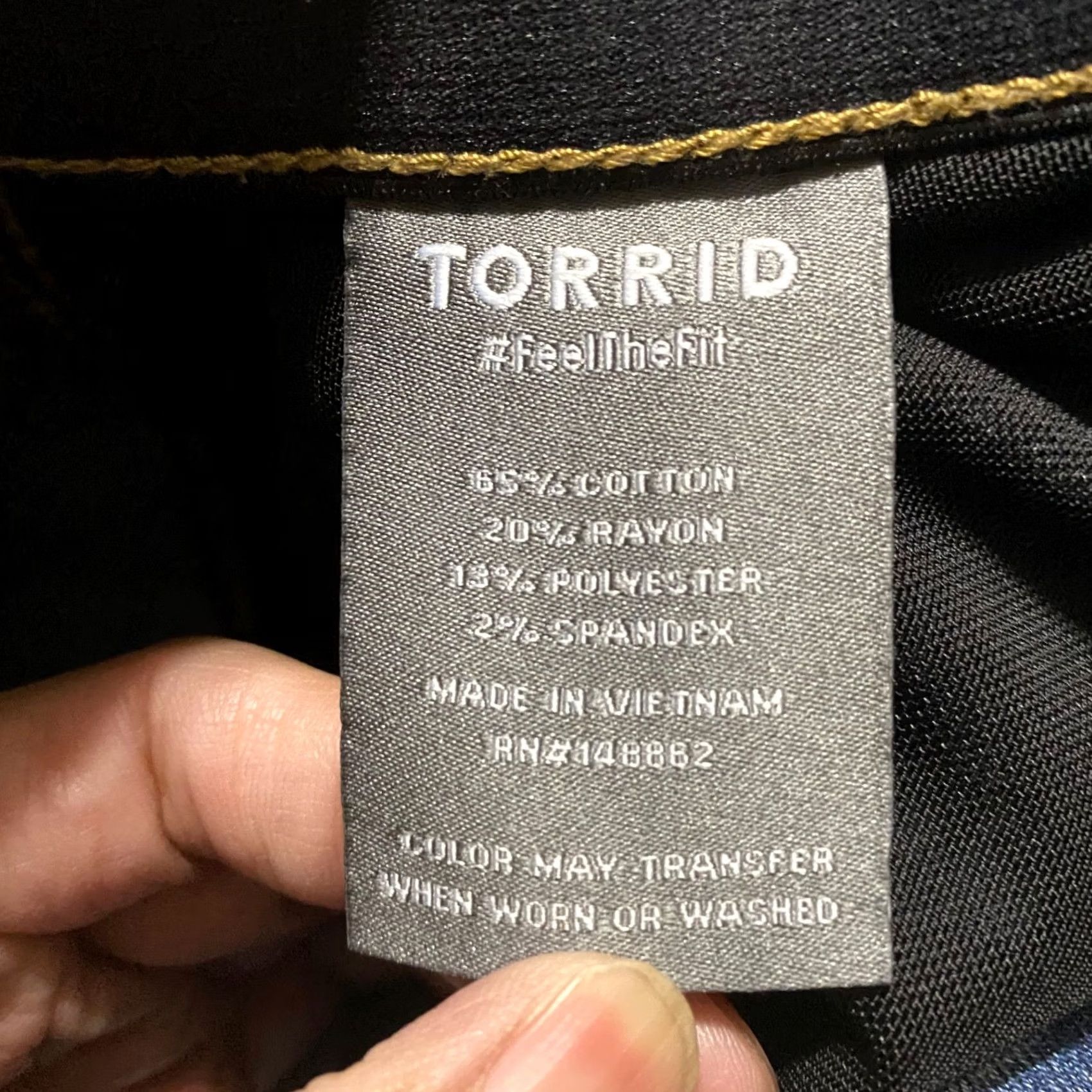 Torrid Torrid Jeans Pants 16P Blue Denim Medium Wash Skinny High Rise Petite Women Jeans Size 38" / US 16 / IT 52 - 4 Thumbnail