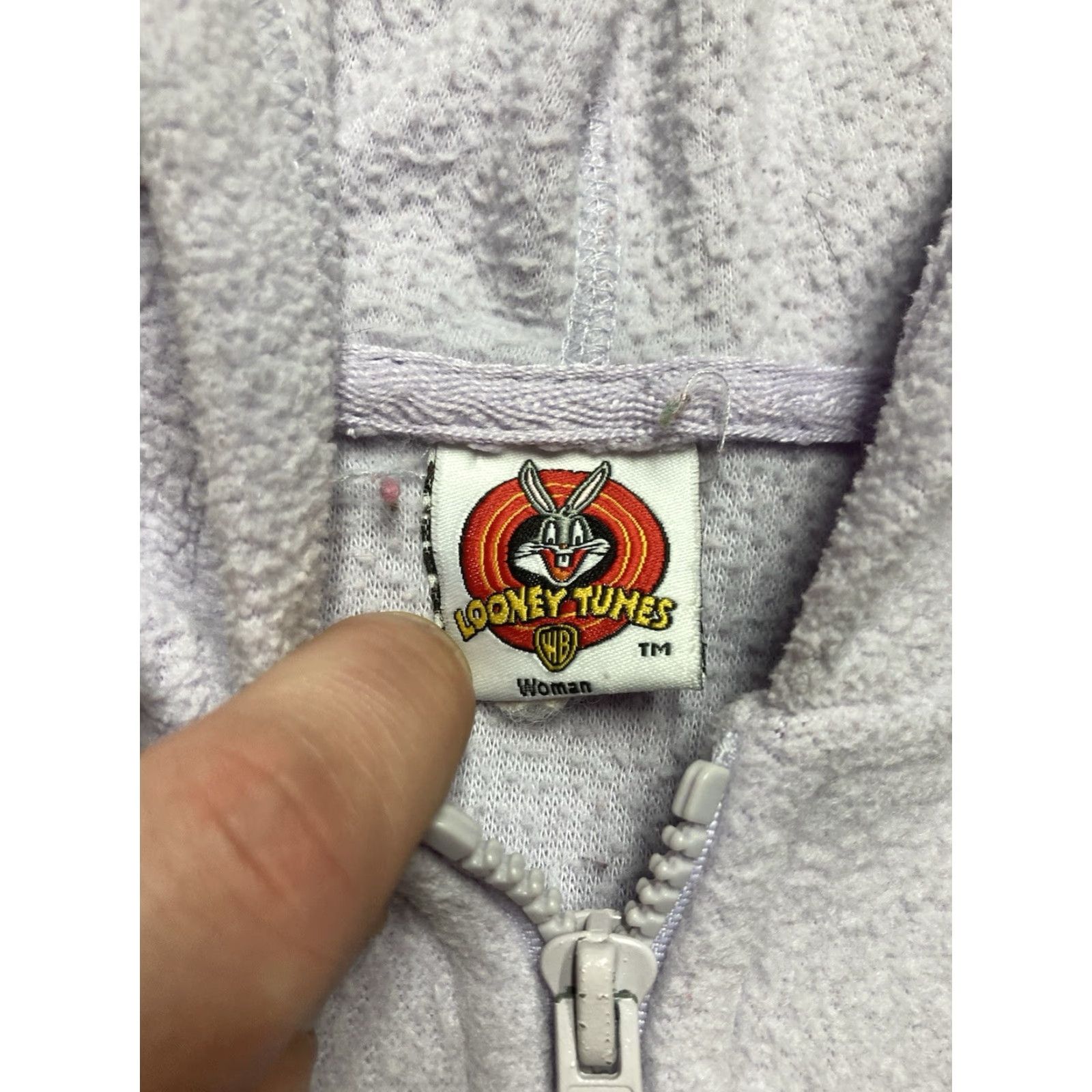 Vintage VINTAGE Looney Tunes Penelope Pussycat Fleece Hoodie Women XL Pink Pullover Size XL / US 12-14 / IT 48-50 - 6 Thumbnail
