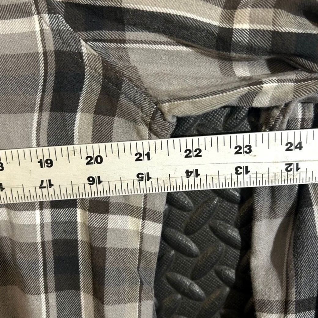 Buffalo London Buffalo David Bitton Shirt Men L Gray Black Plaid Flannel Button Up Long Sleeve Size US L / EU 52-54 / 3 - 7 Thumbnail