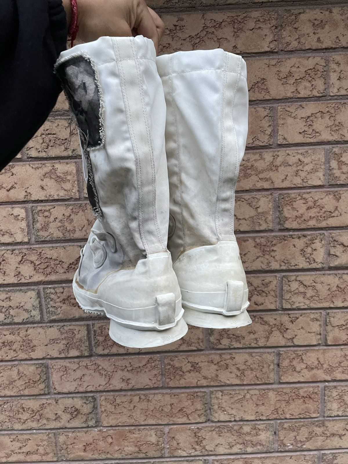 Vintage ⌖ 1990s Off-White Rebirth Combat Boots ⌖ Size US 10 / EU 43 - 5 Thumbnail