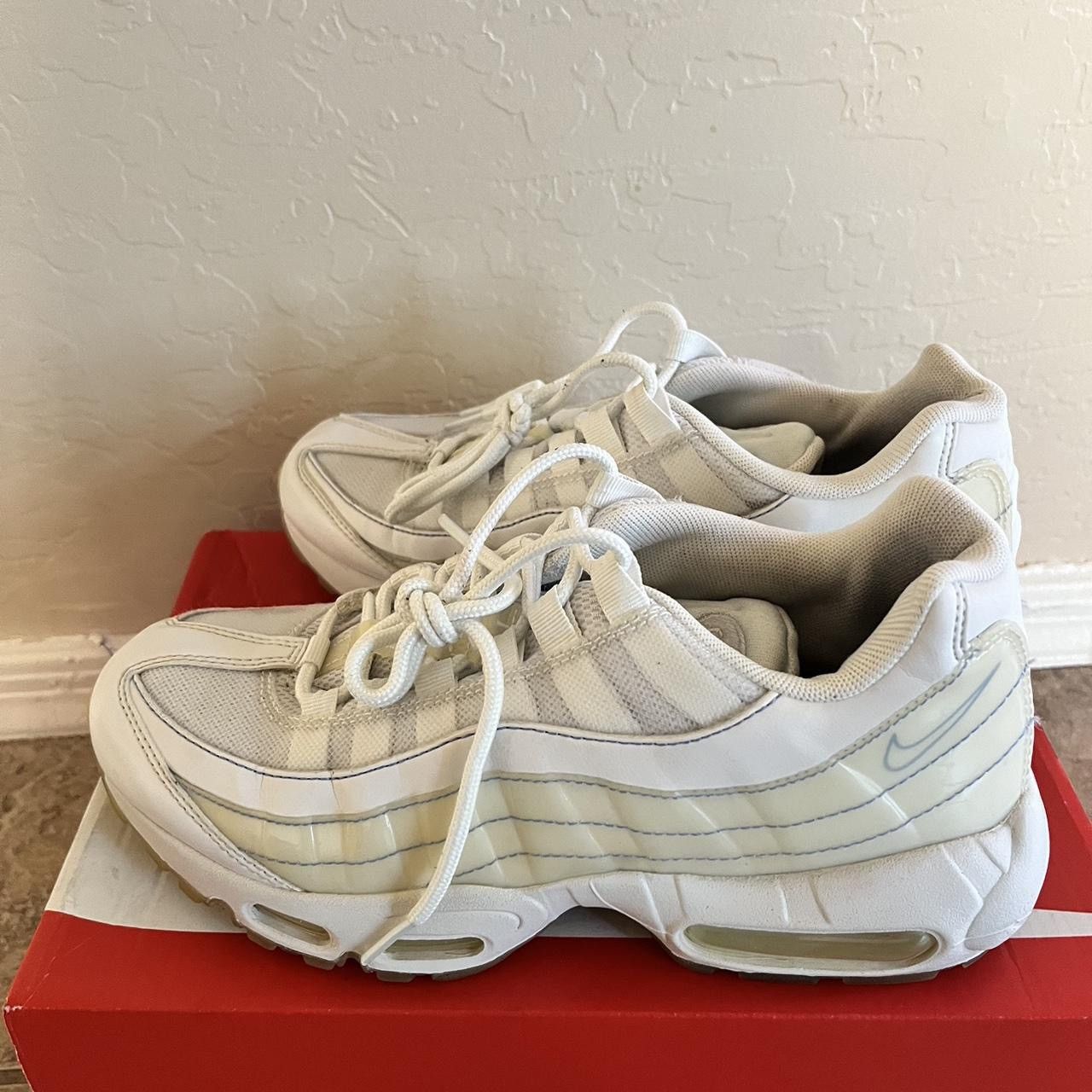 Nike NIKE AIRMAX 95 “TRIPLE WHITE” Size US 7.5 / IT 37.5 - 1 Thumbnail