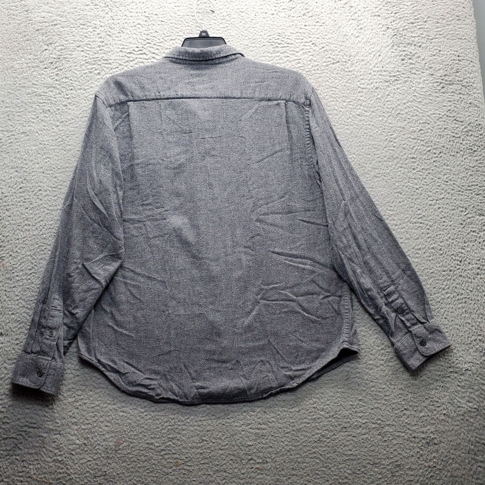 Old Navy Old Navy Coupe Standard Shirt: Men XL Gray Button-Up, Long Sleeve, Regular Fit Size US XL / EU 56 / 4 - 2 Thumbnail