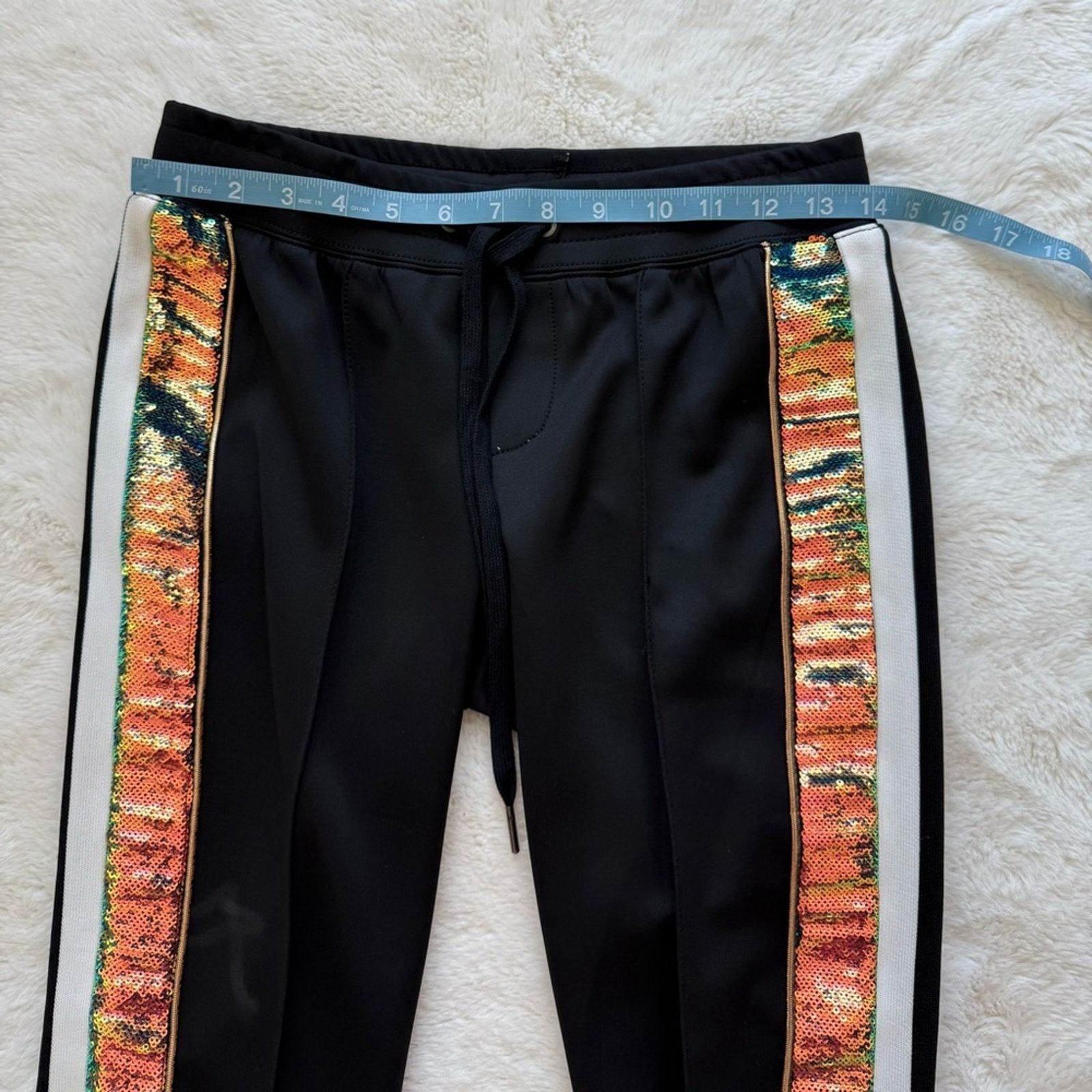 Pam & Gela NEW!!! PAM&GELA women pants with sequins size P Size 27" / US 4 / IT 40 - 6 Thumbnail