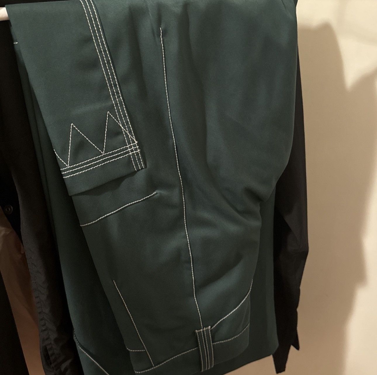 Kiko Kostadinov Kiko Kostadinov Green Angled Trousers Women’s size 36 Size 25" / US 0 / IT 36 - 3 Thumbnail
