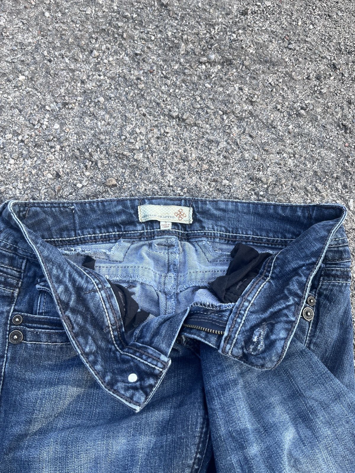Japanese Brand × Vintage Artisan Denim Blue Flare Jean Size US 30 / EU 46 - 10 Thumbnail