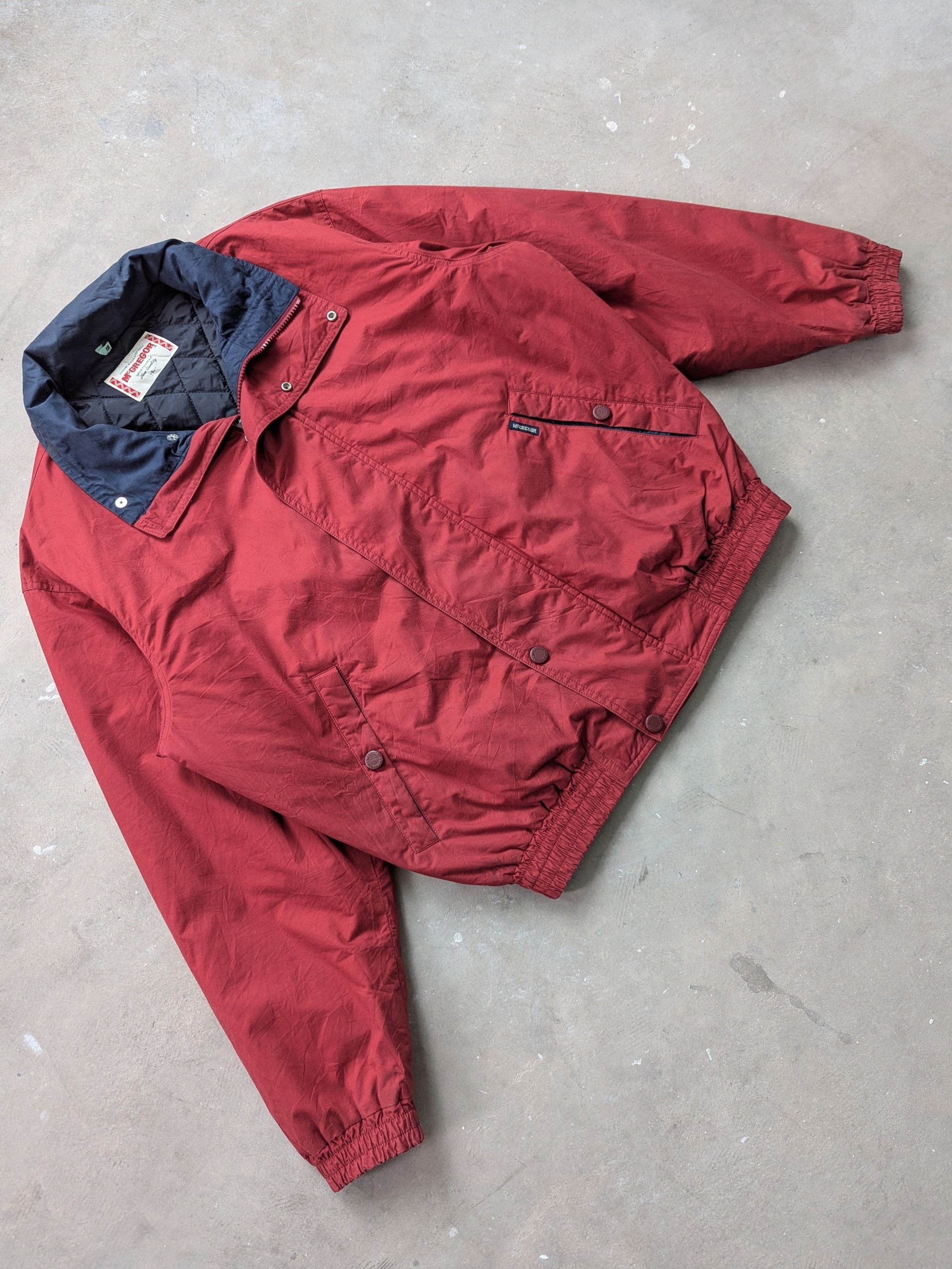 Japanese Brand × McGregor × Vintage Vintage 1990s McGregor Bomber Jacket Hooded Size US L / EU 52-54 / 3 - 3 Thumbnail