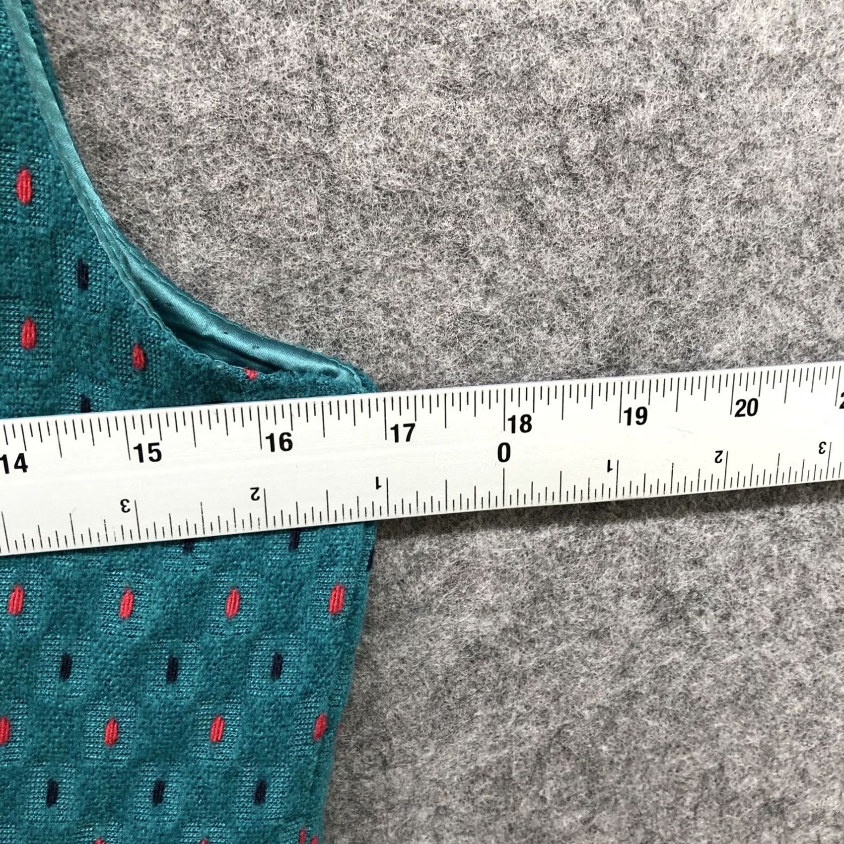 Asos ASOS Wool Blend Dress Womens L Teal Sleeveless A-Line Knee Length Twee Retro Formal Casual Party/Cocktail Size L / US 10 / IT 46 - 7 Thumbnail