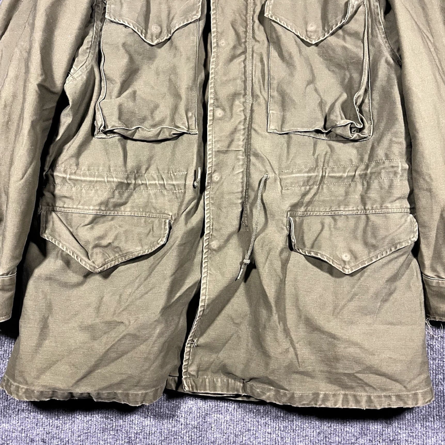 Vintage VINTAGE US Military M-65 Field Jacket Sateen OG-107 Army Coat Medium 1982 Green Size US M / EU 48-50 / 2 - 4 Thumbnail