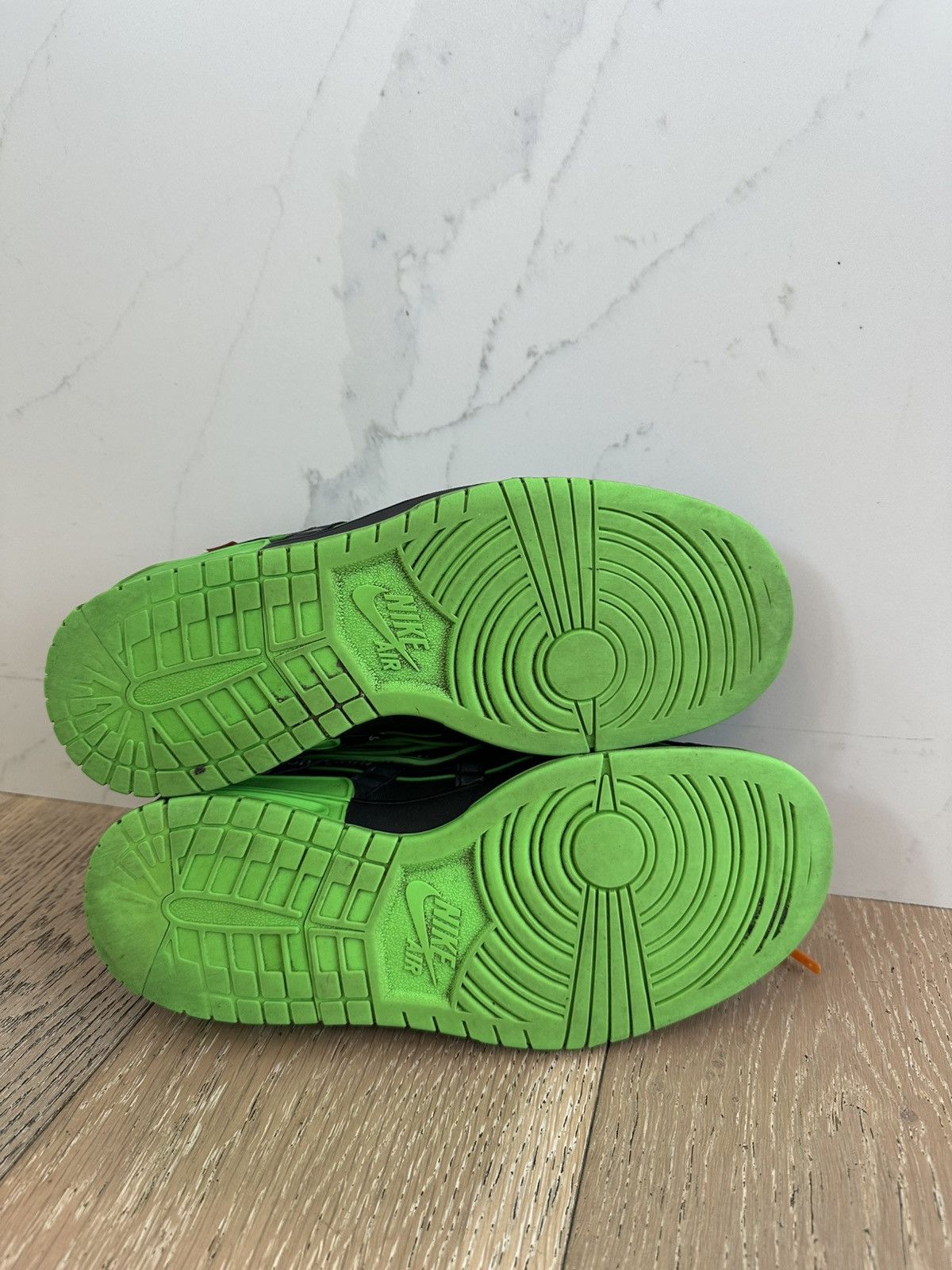 Nike × Off-White Nike Air Rubber Dunk Off-White Green Strike Size US 10 / EU 43 - 6 Thumbnail