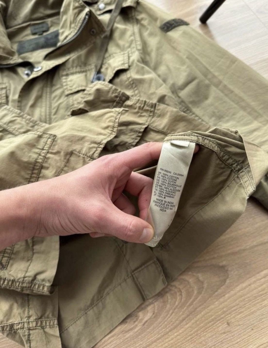 Diesel × Vintage Vintage Diesel 90s Distressed cargo multi pocket jacket Size US M / EU 48-50 / 2 - 12 Thumbnail