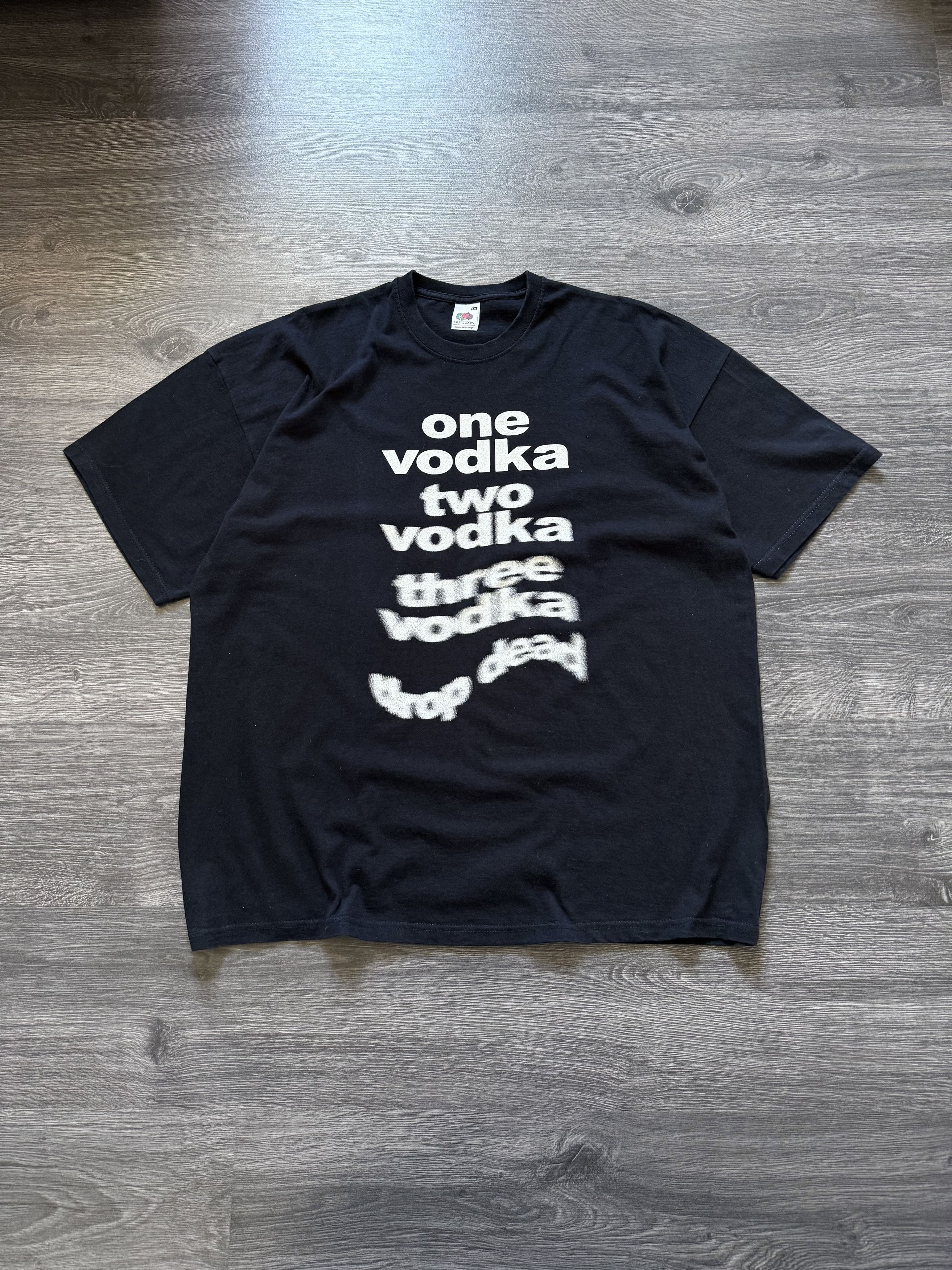 Vintage Vintage Vodka Adult Humor Black Tee Size US XL / EU 56 / 4 - 1 Thumbnail