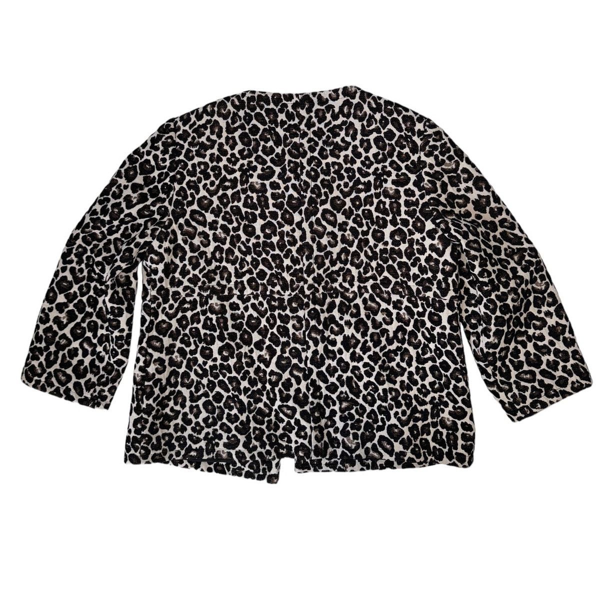 Chicos Chico’s Animal Print Jacquard Jacket Medium NWT Button Front Size M / US 6-8 / IT 42-44 - 5 Thumbnail