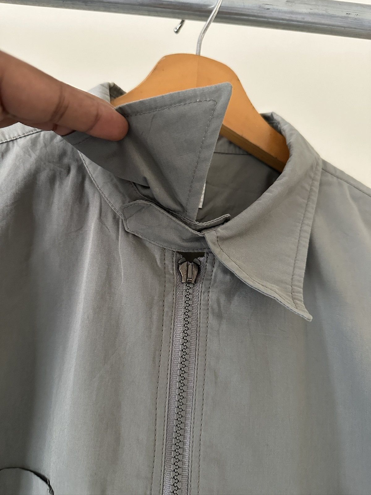 Armani Collezioni 1990s Armani Collezioni Nylon Blend Work Jacket Size US L / EU 52-54 / 3 - 5 Thumbnail