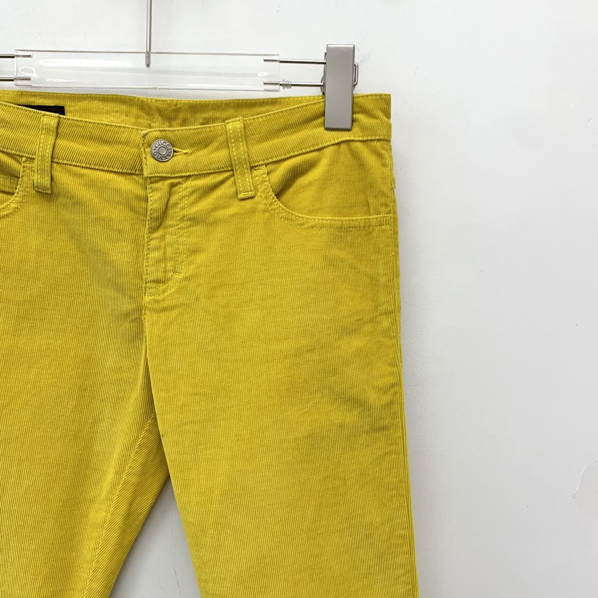 Gucci Gucci Yellow Cotton Casual Pants K26WX Size 26" / US 2 / IT 38 - 3 Thumbnail