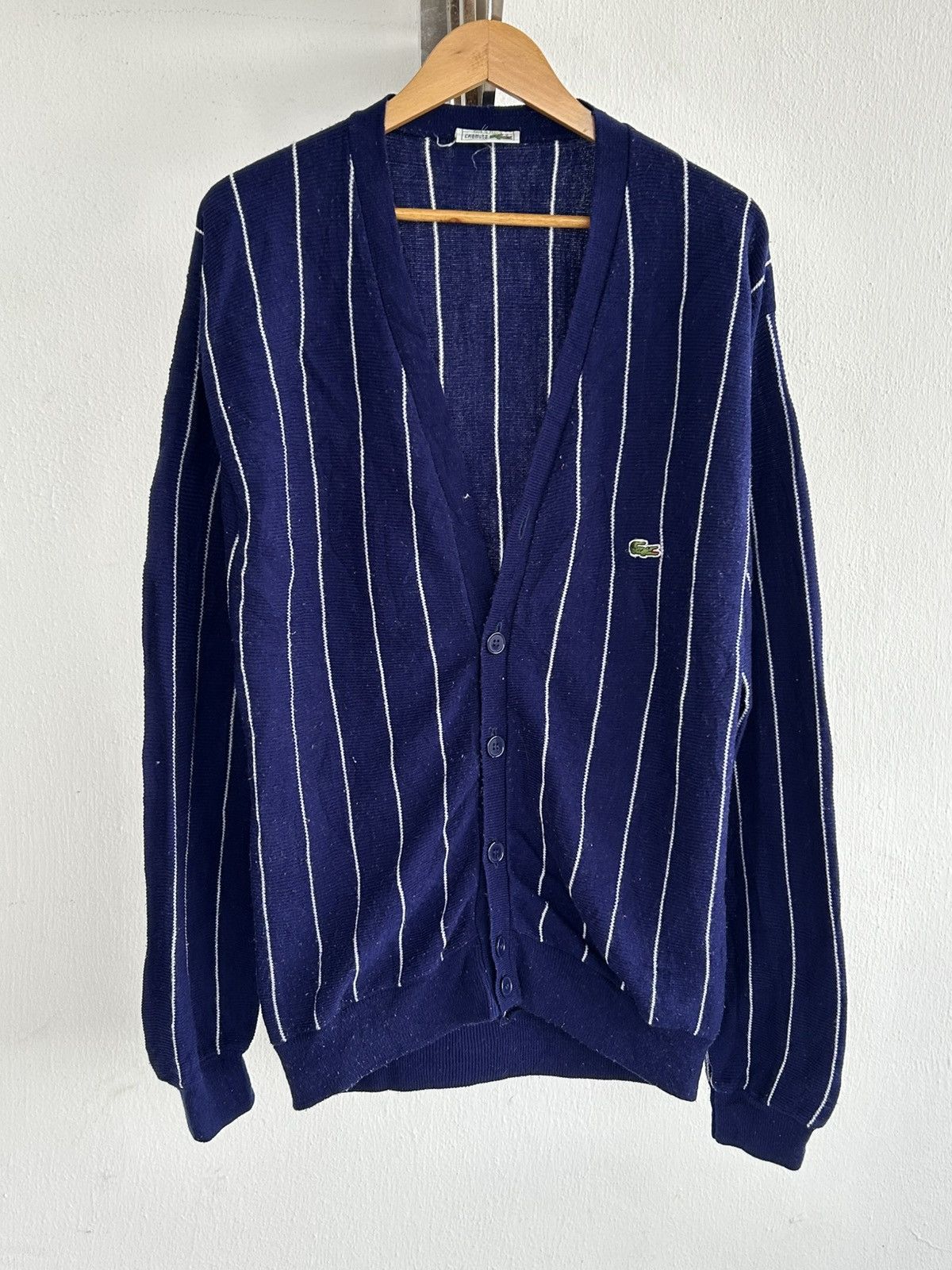 Lacoste × Supreme Supreme Lacoste stripe cardigan | Grailed