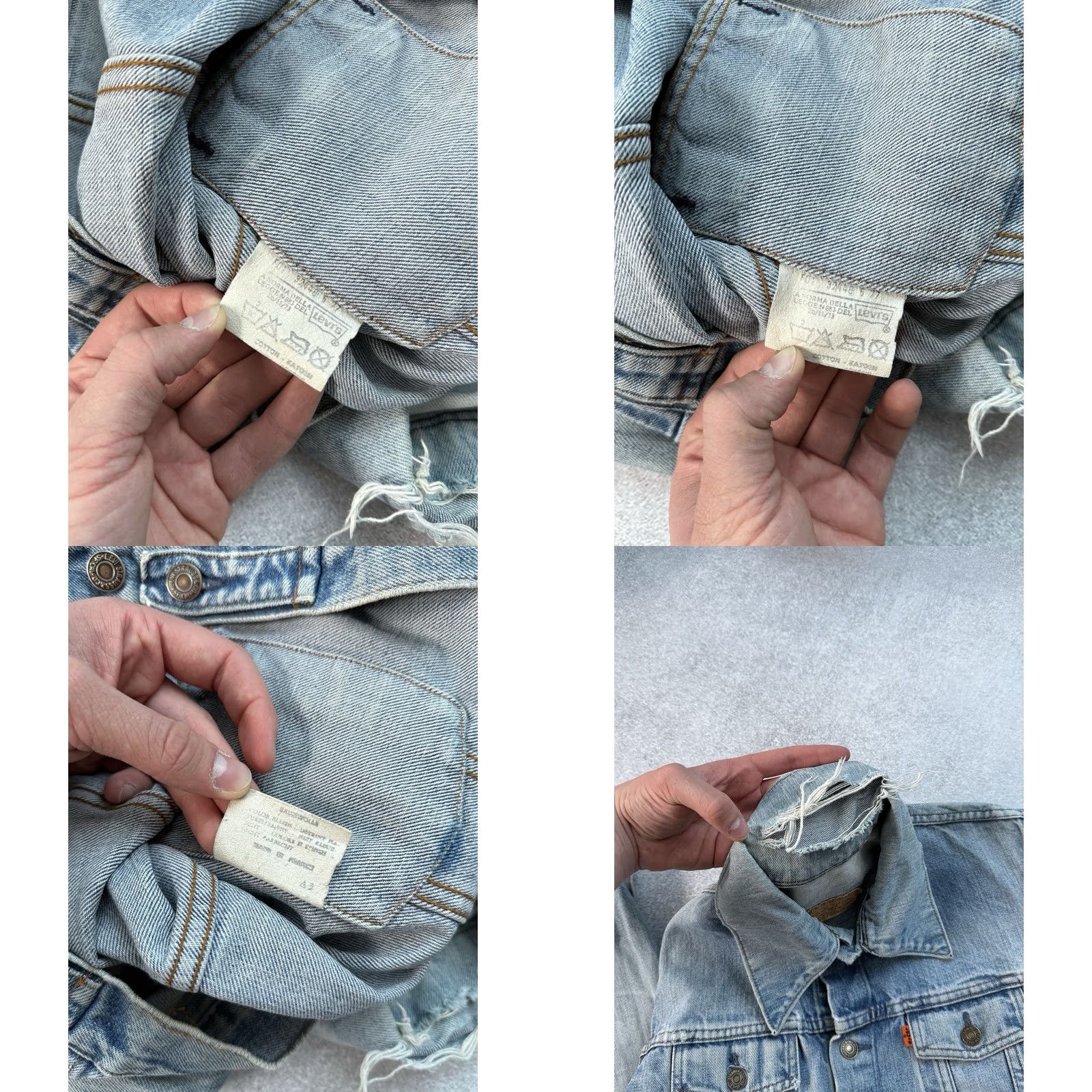 Levi's VINTAGE Levi’s Denim Jacket Blue Men’s S Jacket 70s 80s Y2K Trucker Levi’s Made & Crafted USA Size US S / EU 44-46 / 1 - 9 Thumbnail