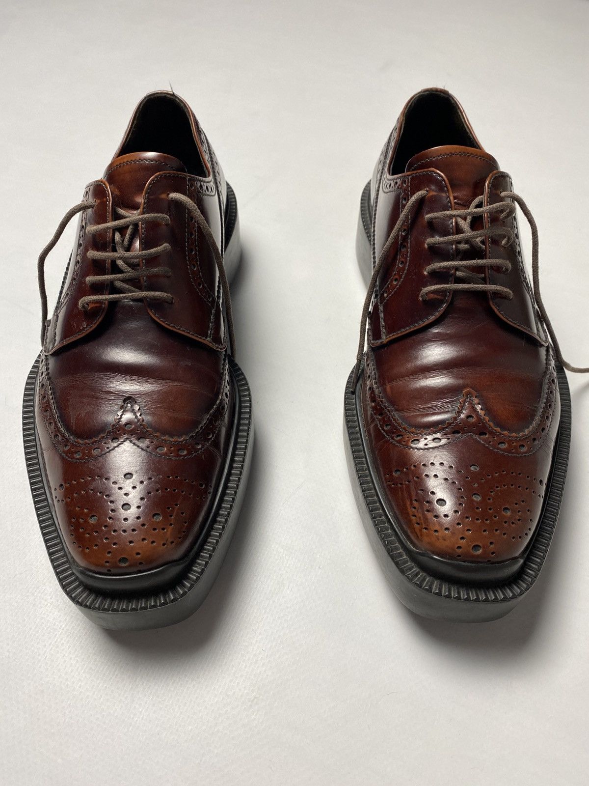 Prada Prada Oxford Wingtip Platform Derby Size US 7 / EU 40 - 3 Thumbnail