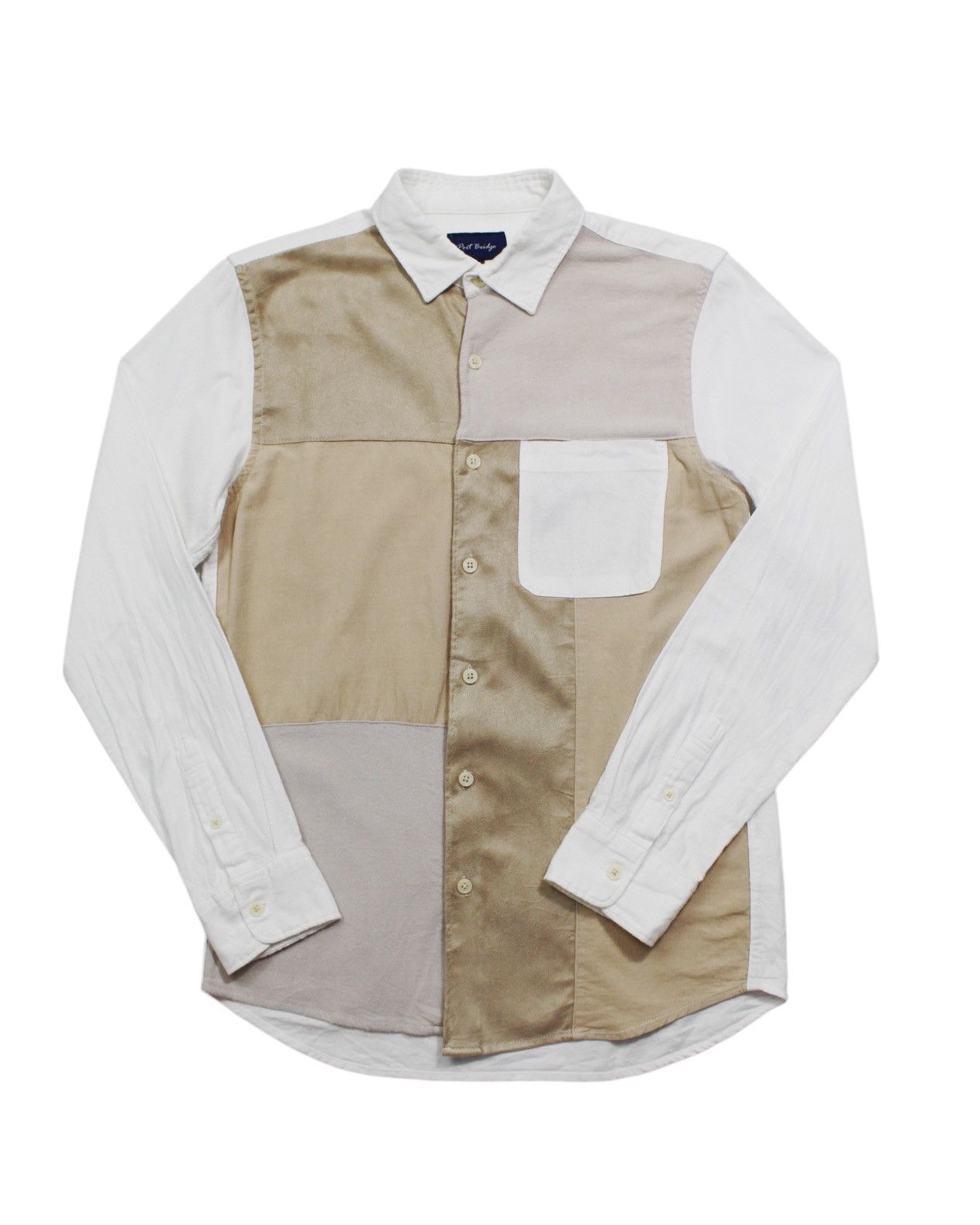 Japanese Brand AW2014 PORT BRIDGE PATCHWORK SHIRT Size US M / EU 48-50 / 2 - 1 Thumbnail