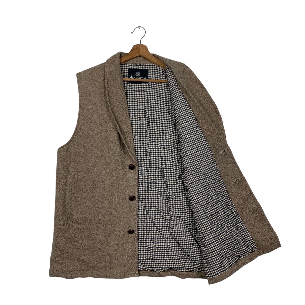 Aquascutum AQUASCUTUM Made in Japan Wool Button Vest #2074-C90 Size US L / EU 52-54 / 3 - 9 Thumbnail