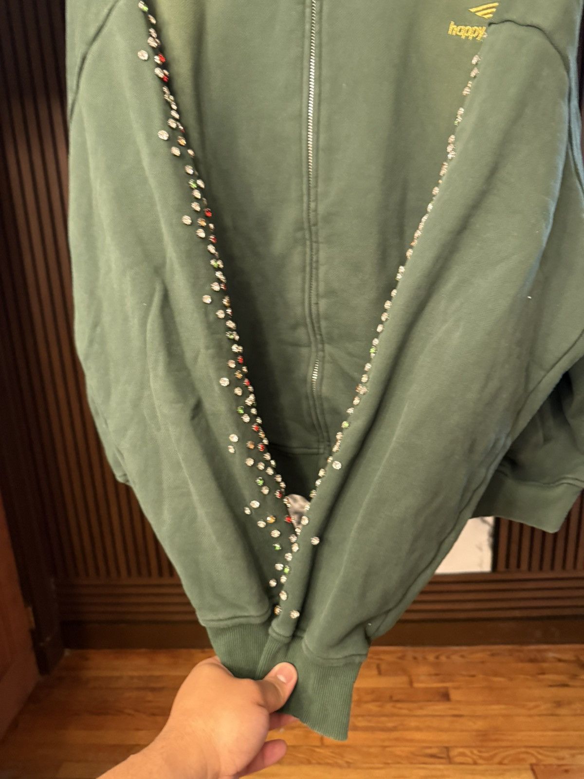 HMDD HMDD Crystal Zip Up Green Bean Size XL Size US XL / EU 56 / 4 - 6 Thumbnail