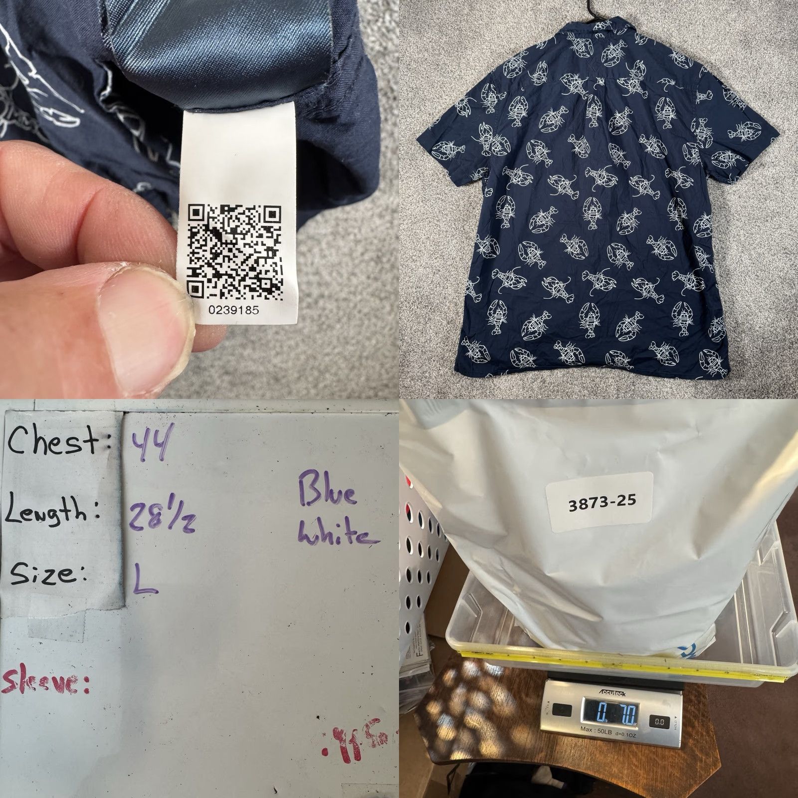 Tommy Hilfiger Tommy Hilfiger Shirt Sz L Button-Up Nautical Preppy Coastal Summer Spring Men Size US L / EU 52-54 / 3 - 8 Thumbnail