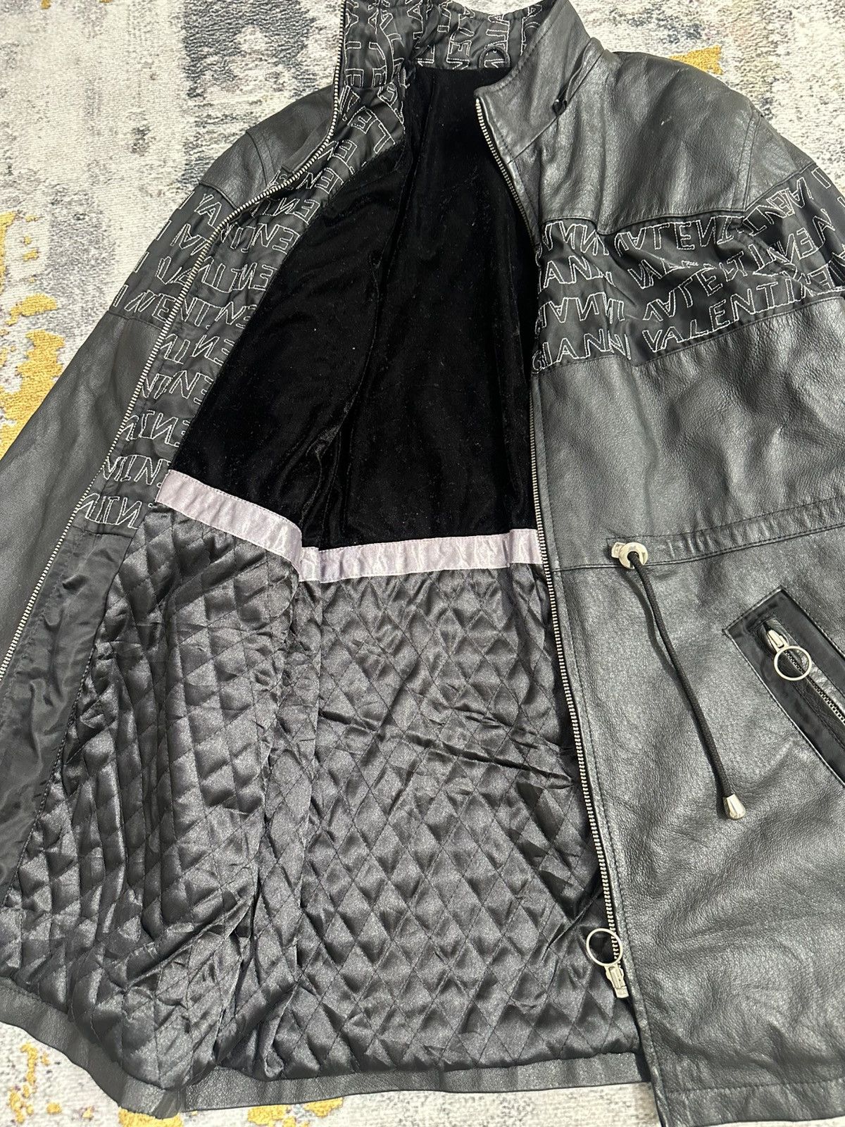 Gianni Valentino Gianni Valentino Spellout Leather Jacket Size US M / EU 48-50 / 2 - 12 Thumbnail