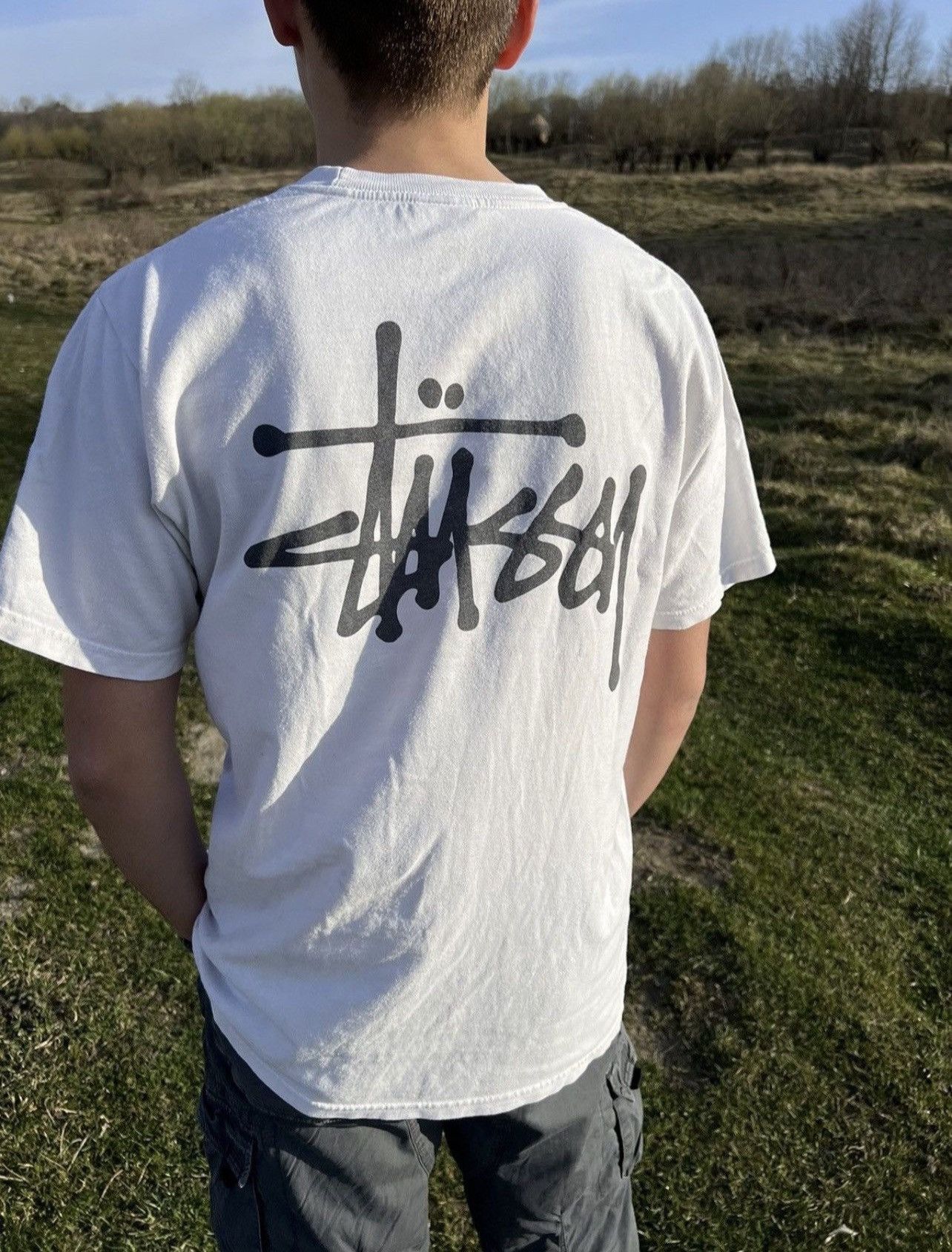 Stussy Vintage Stussy White Y2k Tee Size US M / EU 48-50 / 2 - 2 Thumbnail