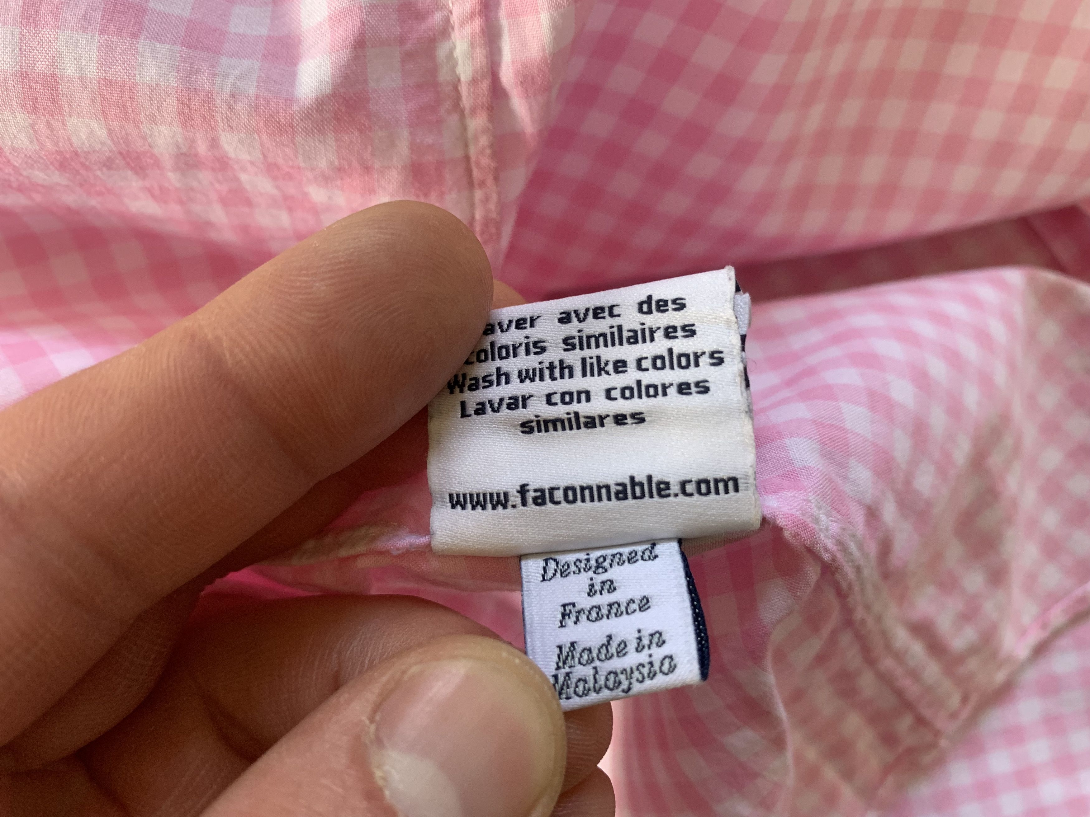 Faconnable Faconnable Club Mens Pink Plaid Long Sleeve Shirt Size US M / EU 48-50 / 2 - 9 Thumbnail