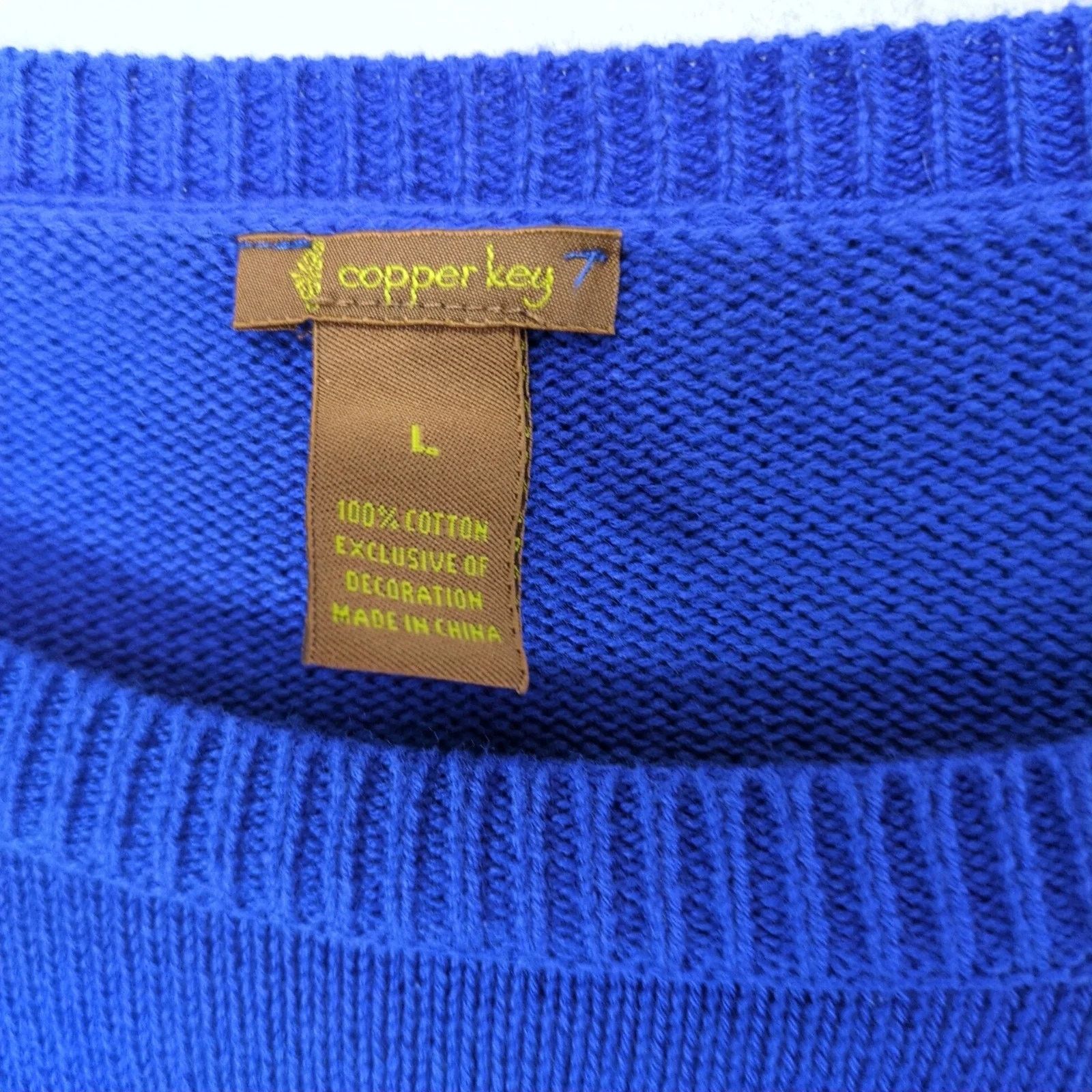 Other Copper Key Cute Fuzzy Fox Blue High-Low Sweater Women's L Size L / US 10 / IT 46 - 4 Thumbnail
