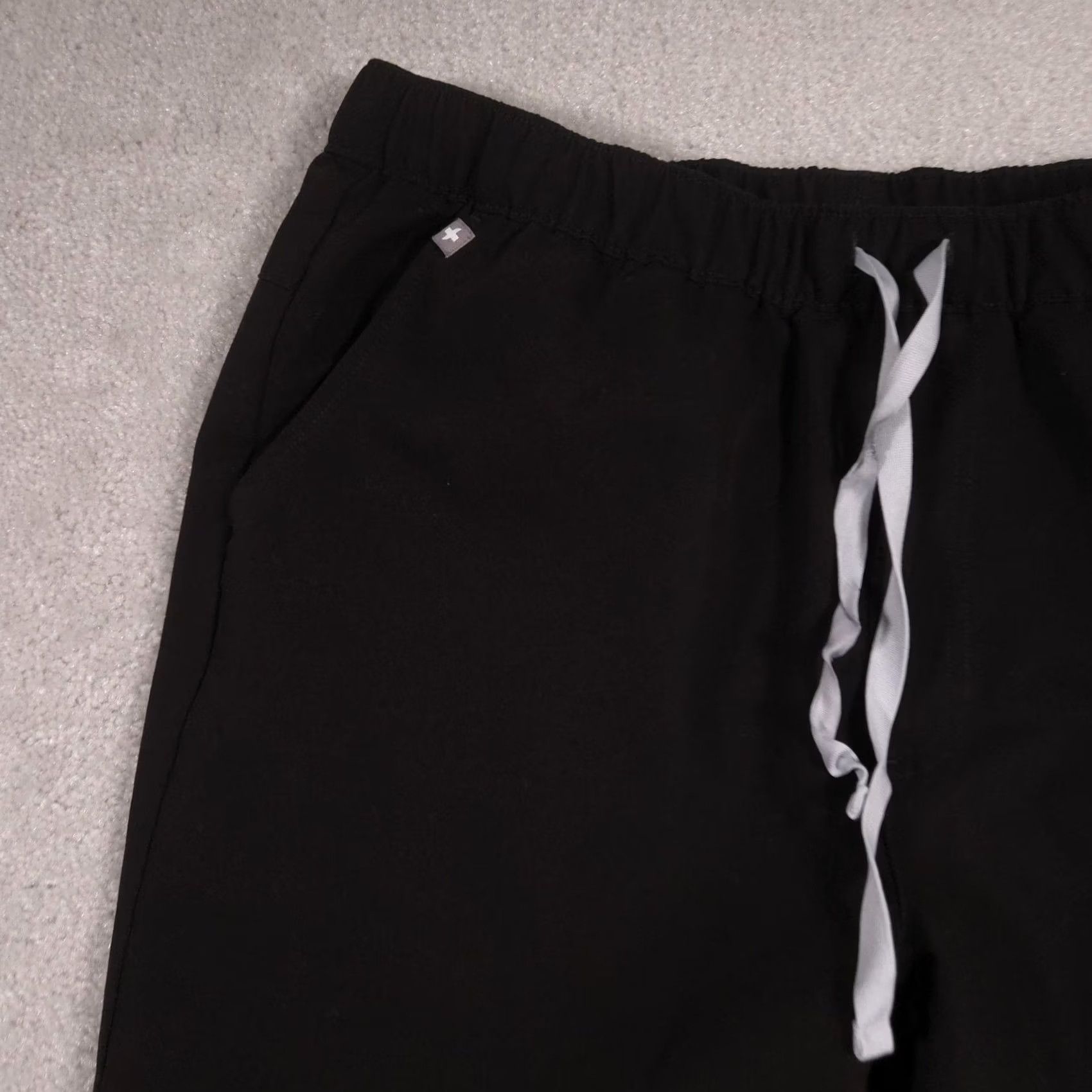 Vintage FIGS Pants Womens Large Tall Black Jogger Scrub Technical Collection Stretch Size 36" / US 14 / IT 50 - 3 Thumbnail