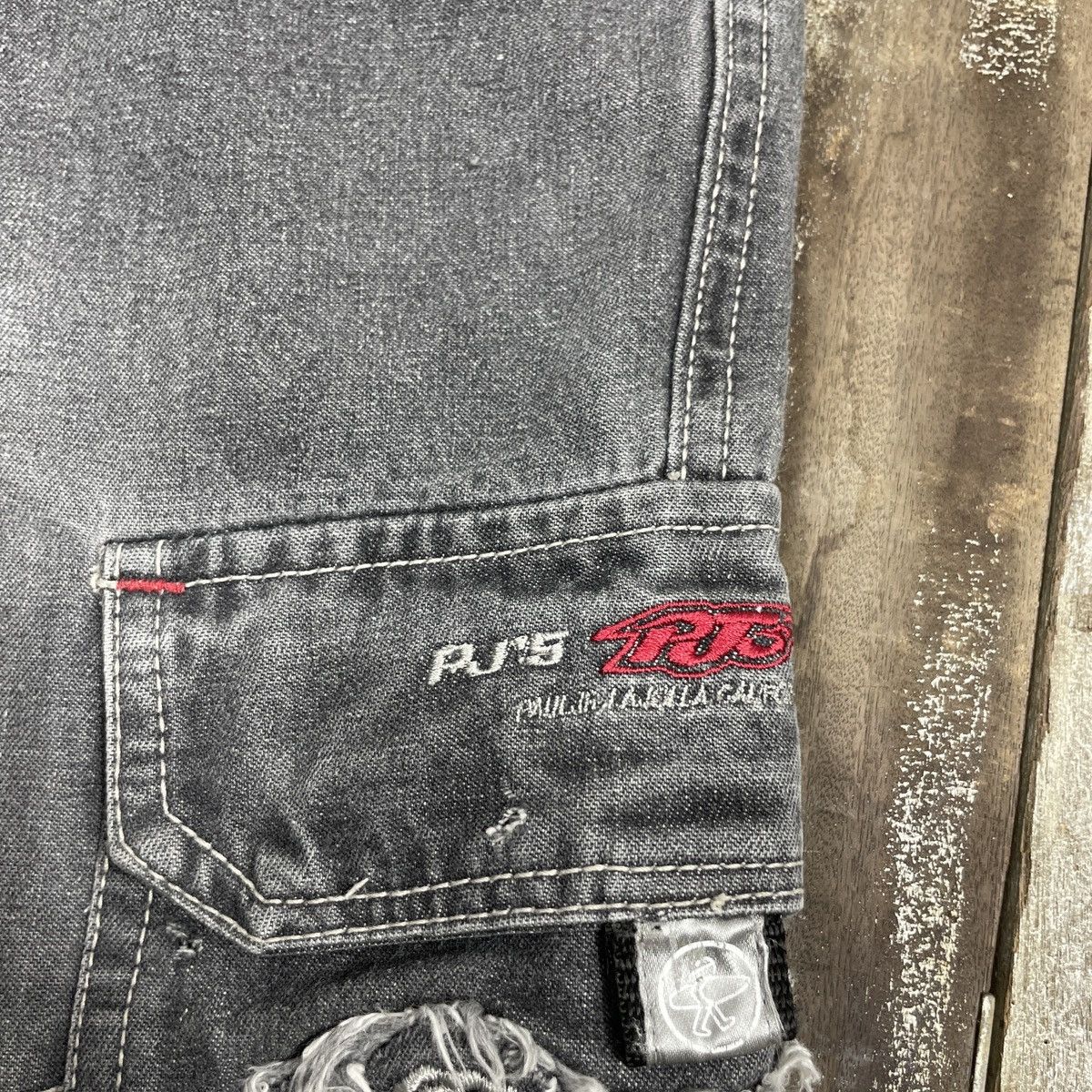 Japanese Brand × Vintage Vintage PJS Surf Cargo Grey Baggy Pants Size US 30 / EU 46 - 13 Thumbnail