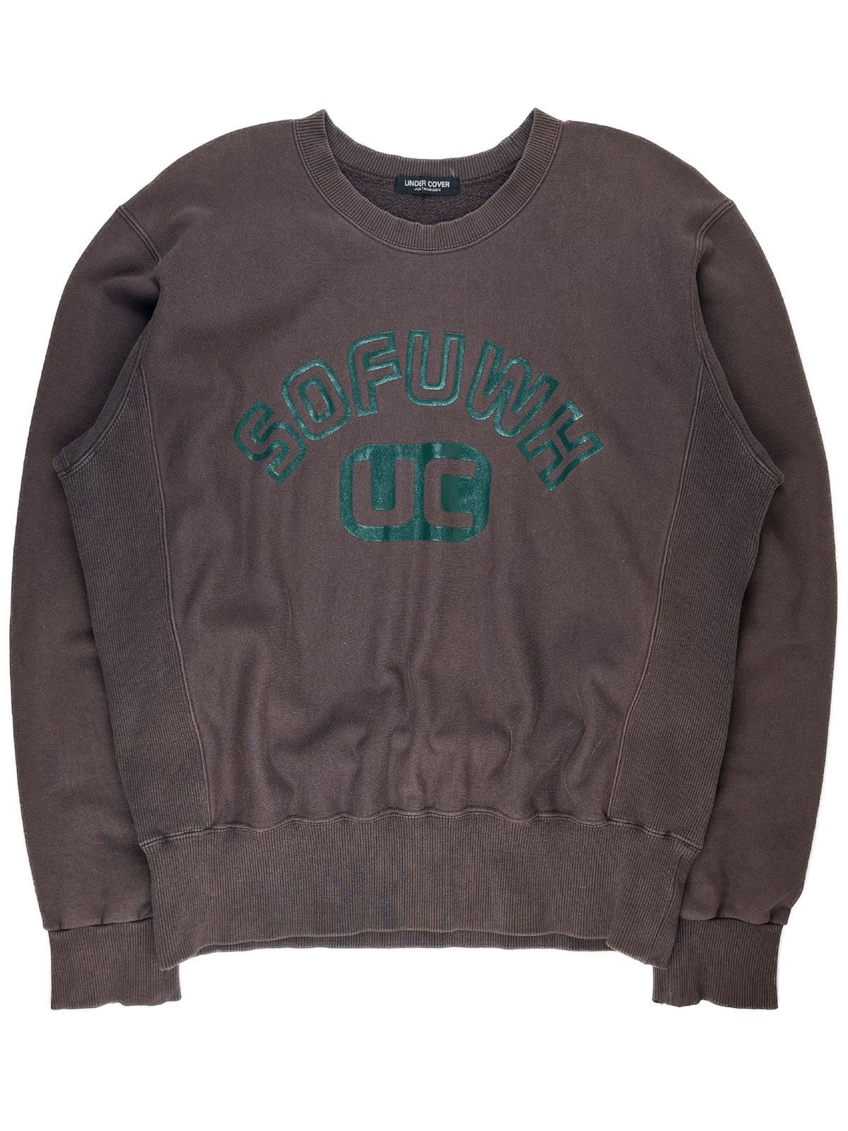 image of Jun Takahashi x Undercover Ss96 Undercover Under The Cover Sofuwh Crewneck Sweatshirt in Brown (Siz