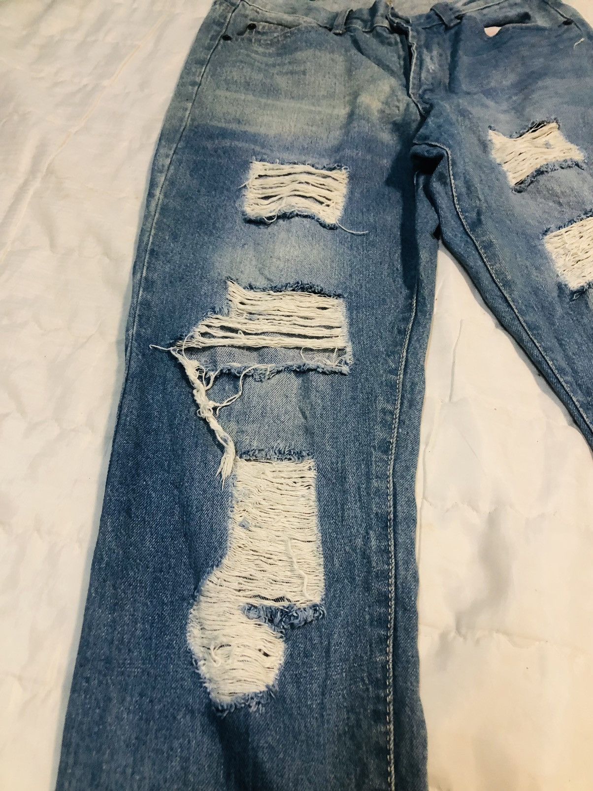 Japanese Brand Retro Girl Distressed Denim Jeans (10) Size 28" / US 6 / IT 42 - 6 Thumbnail