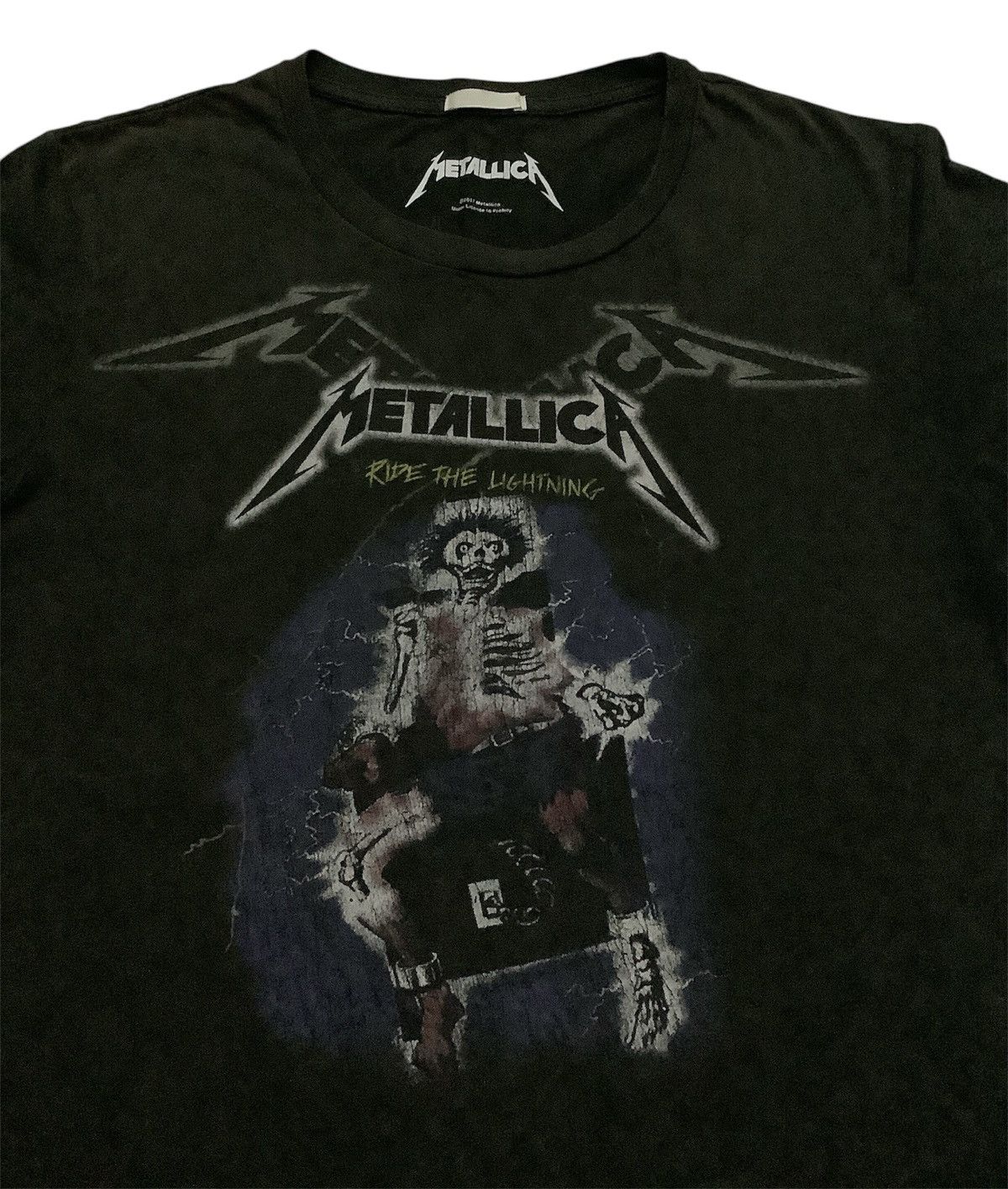 Band Tees × GU × Metallica Metallica Ride the Lightning 1984 Tour Tee Size S / US 4 / IT 40 - 3 Thumbnail