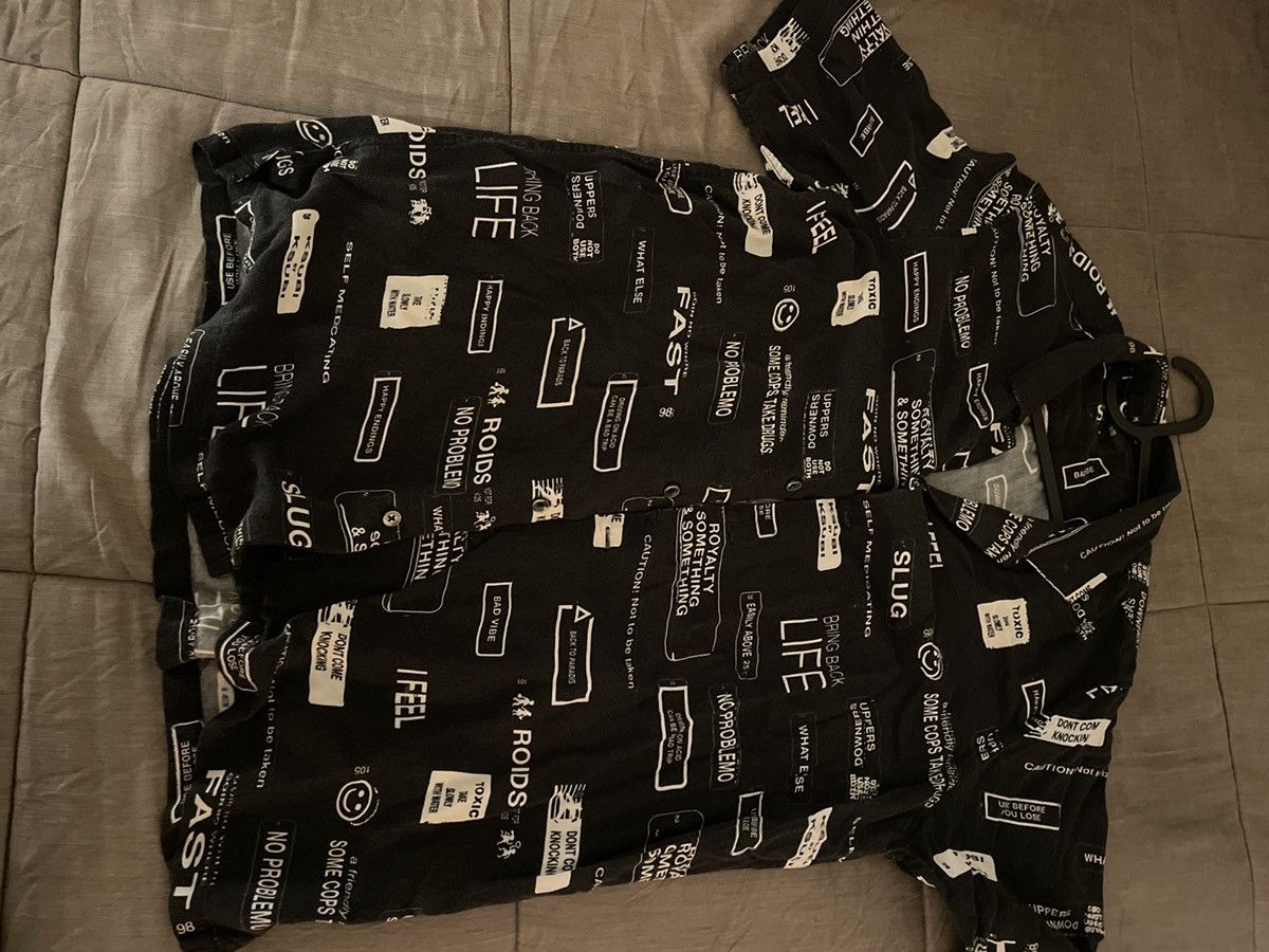 Ksubi Ksubi “You Have Been Warned” Short Sleeve Shirt Size US S / EU 44-46 / 1 - 1 Thumbnail