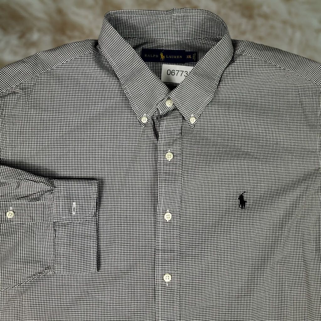Ralph Lauren Ralph Lauren Shirt Mens 2XL Gray Check Pony Button Up Short Sleeve Size US XXL / EU 58 / 5 - 1 Thumbnail