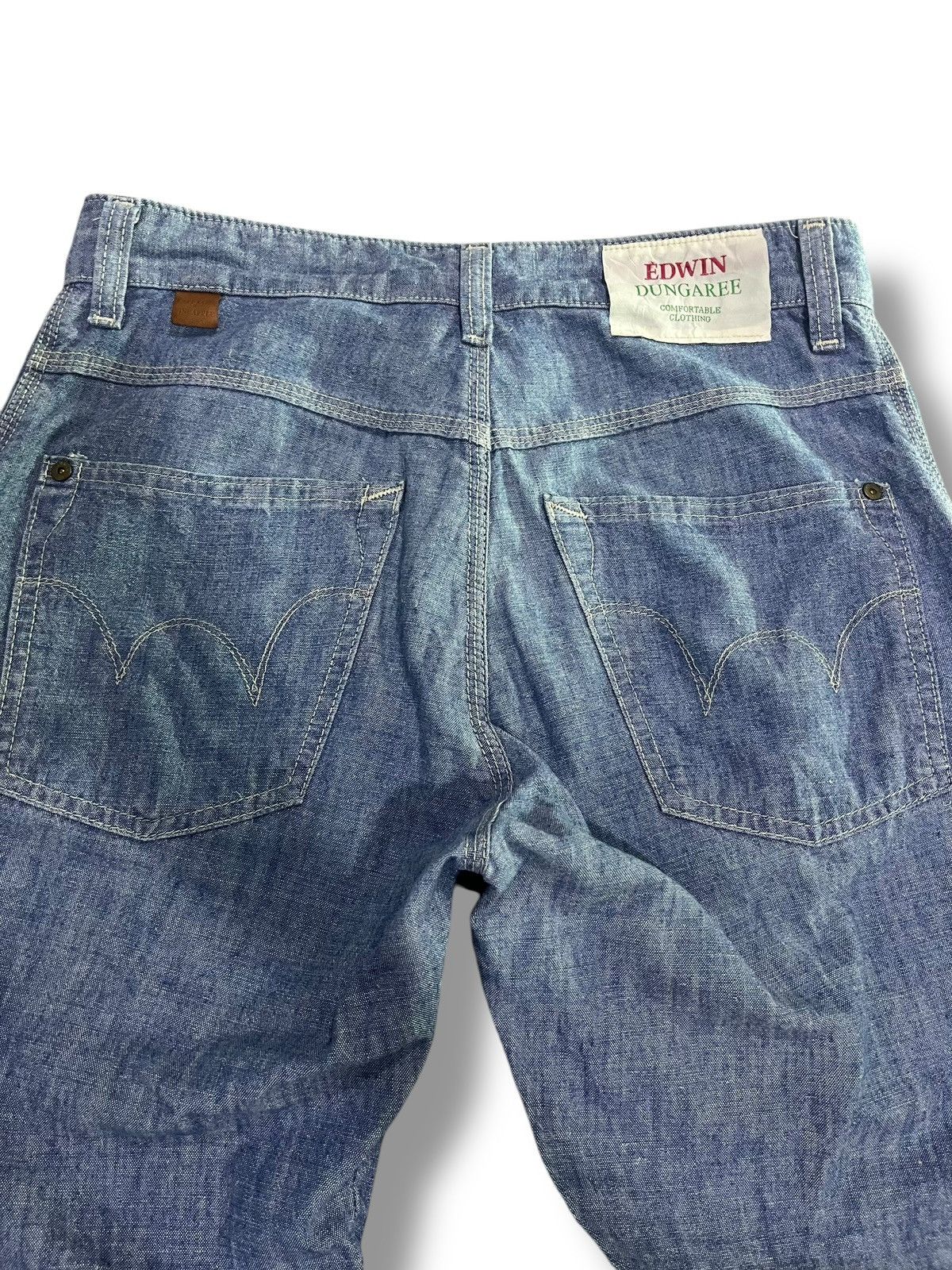If Six Was Nine × Japanese Brand × Le Grande Bleu (L.G.B.) 🇯🇵 VINTAGE EDWIN WASHED BLUE DUNGAREE Size US 32 / EU 48 - 9 Thumbnail