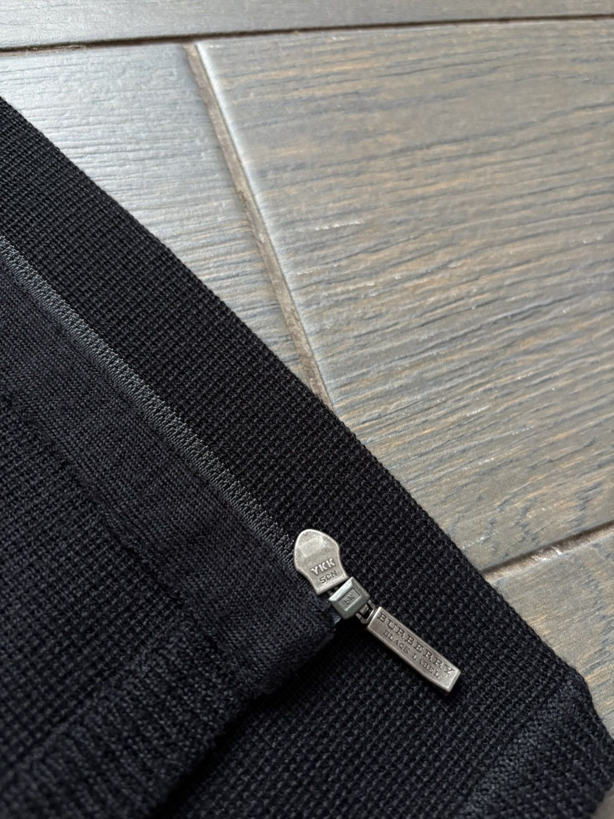 Burberry Burberry Black Label Knit Pullover Sweater Leather Trim Zip Size US M / EU 48-50 / 2 - 14 Thumbnail