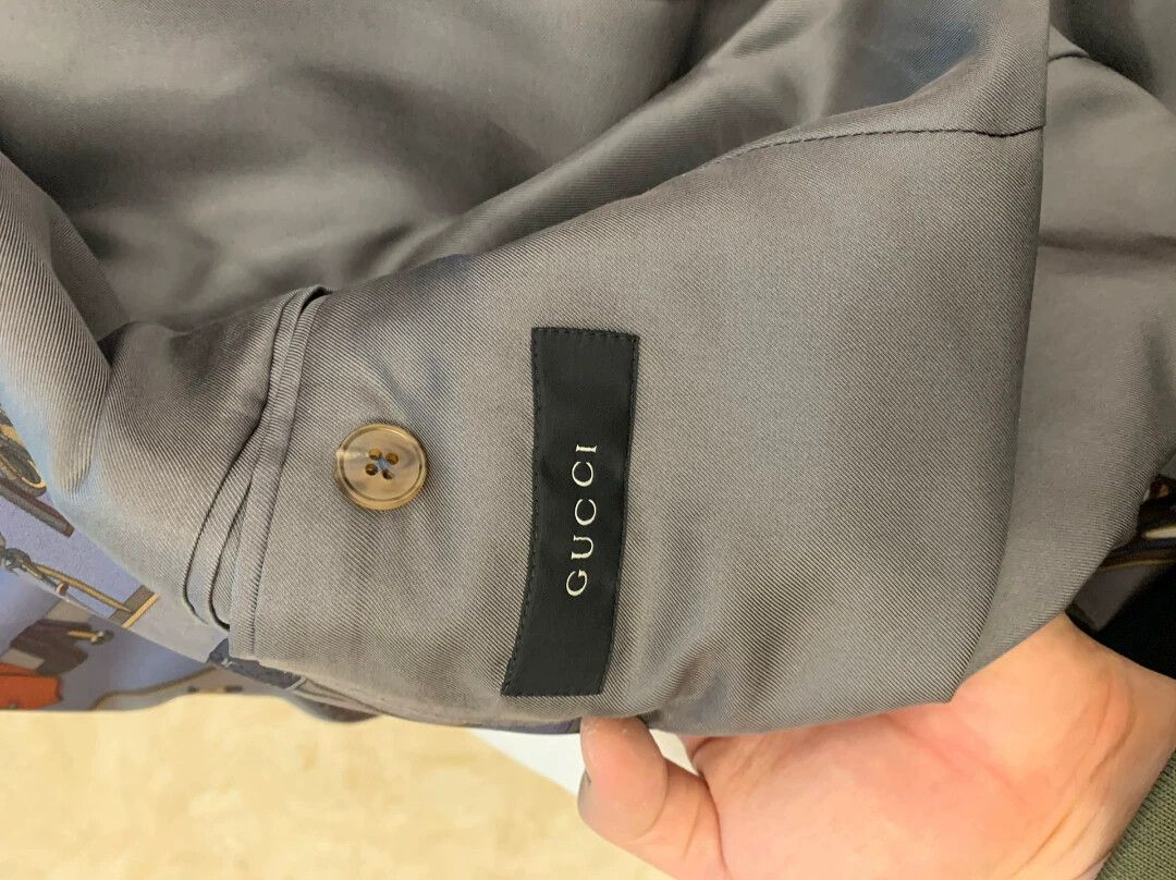 Gucci Gucci Runway Silk Blazer 50 (High-End Color & Pattern) Size 50R - 4 Thumbnail