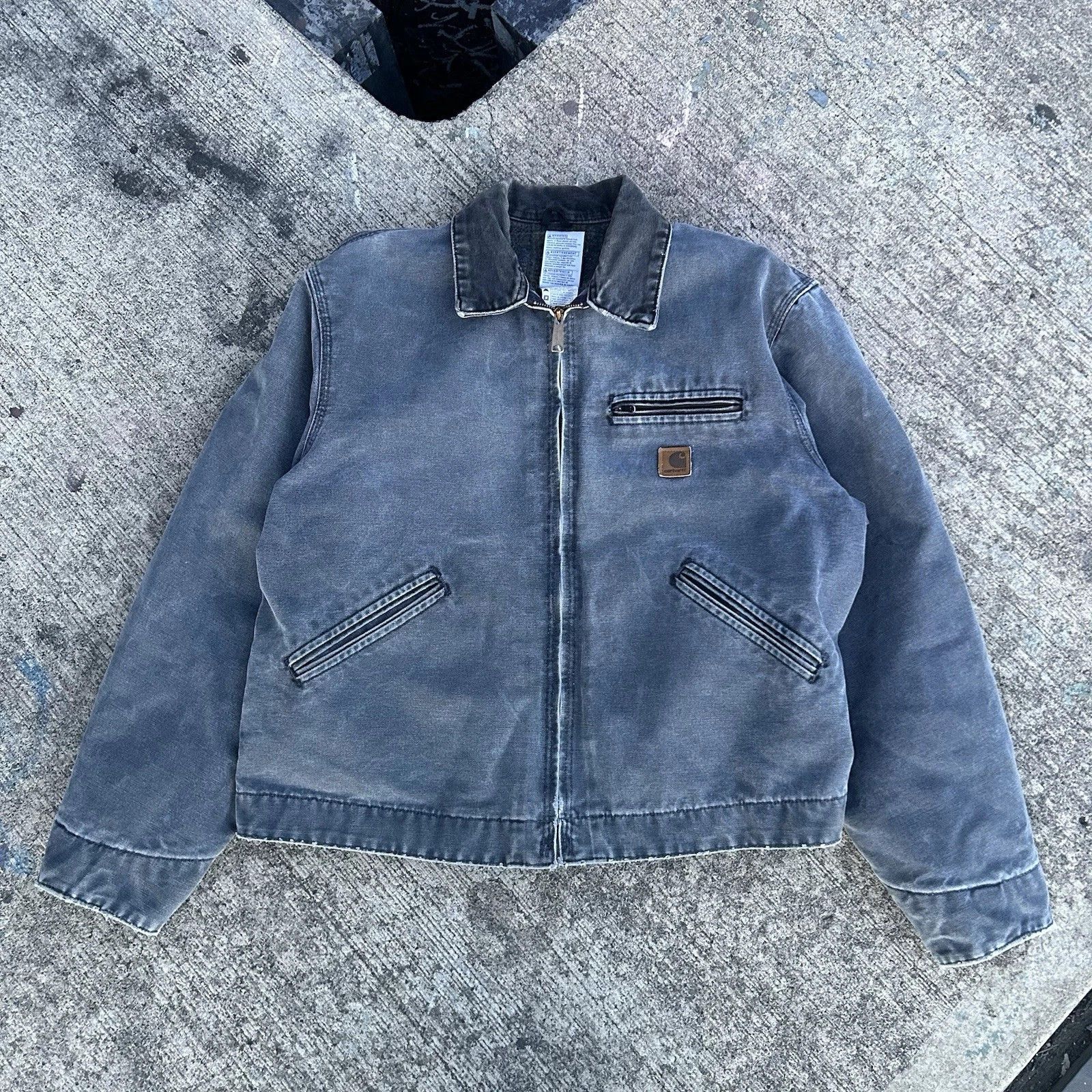 Carhartt × Vintage Carhartt Detroit Jacket WJ097 PTL / Petrol Gray