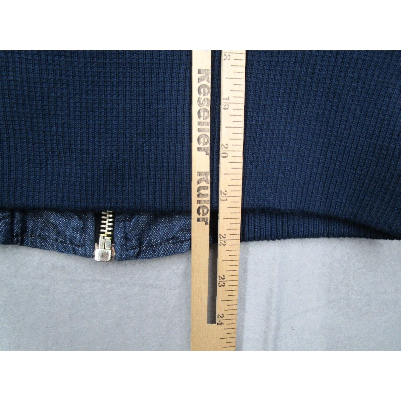 True Religion True Religion Women's Large Blue Denim Full Zip Jacket - Retro American Style Size L / US 10 / IT 46 - 7 Thumbnail