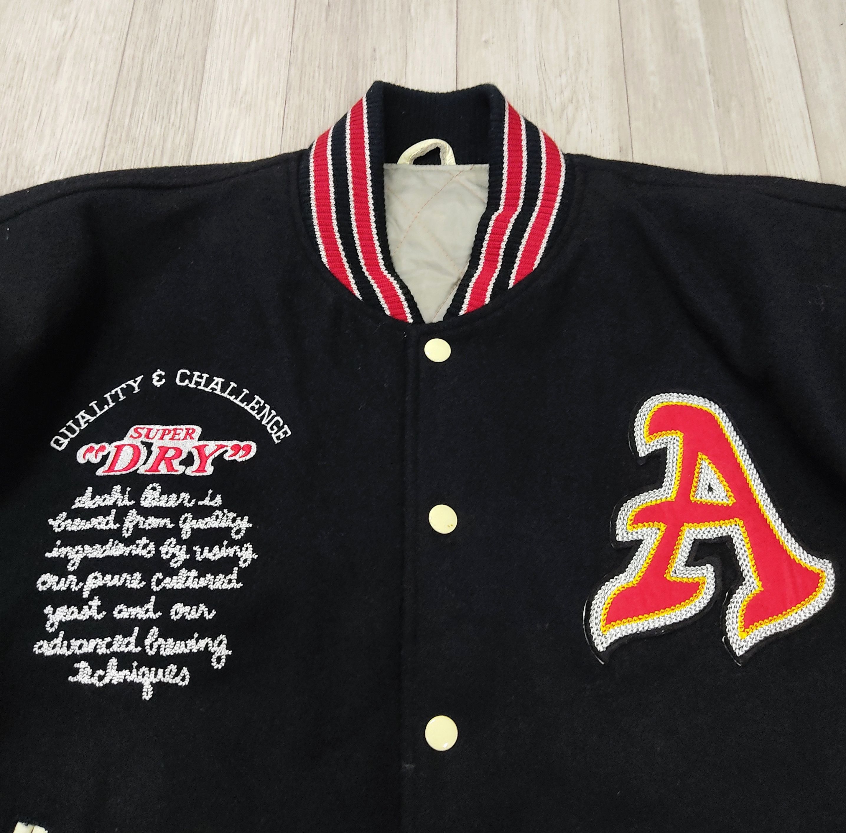 Superdry SUPERDRY Japan Leather Sleeve Varsity (Patch Loaded Edition) Size US XL / EU 56 / 4 - 10 Thumbnail