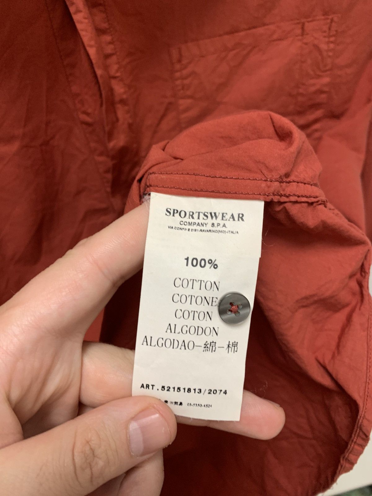 Stone Island Stone Island vintage shirt 1990th L SI Massimo Osti Size US L / EU 52-54 / 3 - 7 Thumbnail